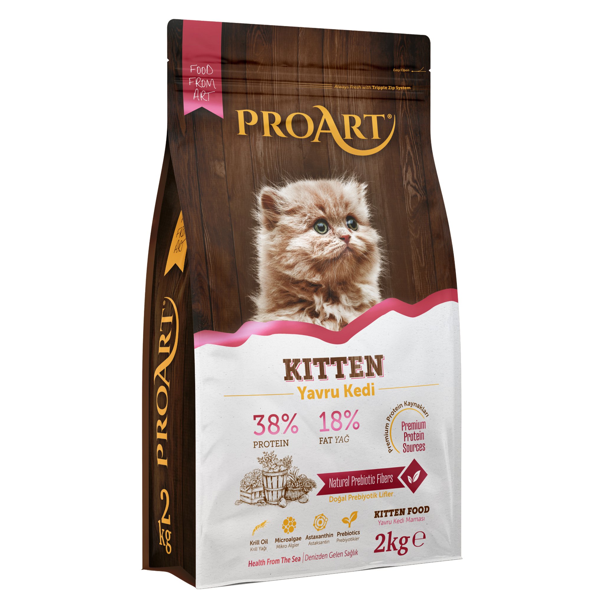 Proart Süper Premium Tavuk Etli Yavru Kedi Maması 2 Kg