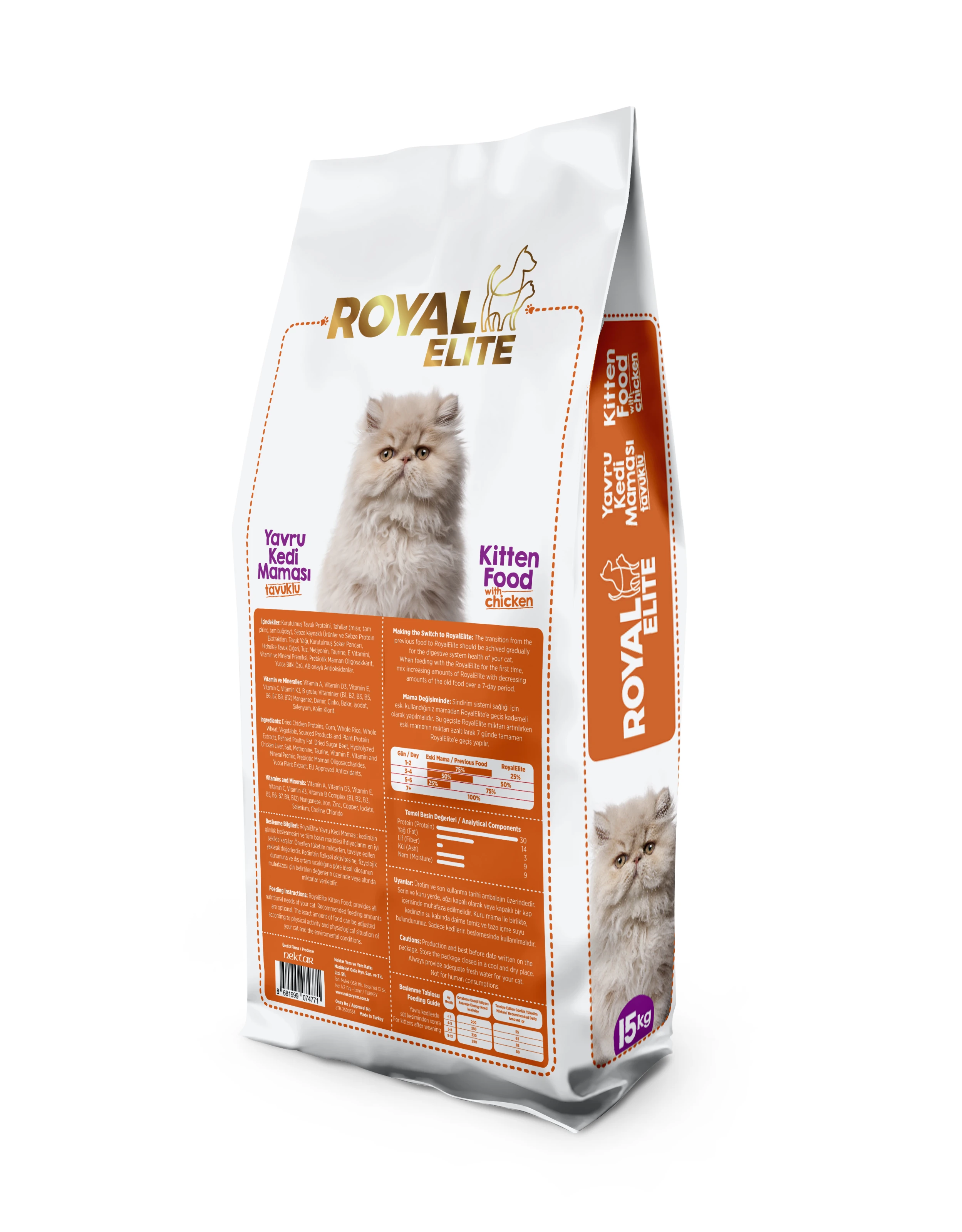 Royal Elite Tavuklu Yavru Kedi Maması 15 Kg