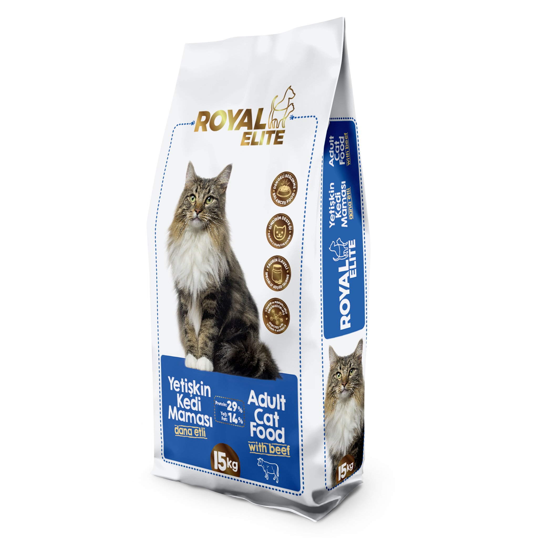 ROYAL ELİTE DANA ETLİ YETİŞKİN KEDİ MAMASI 15 KG