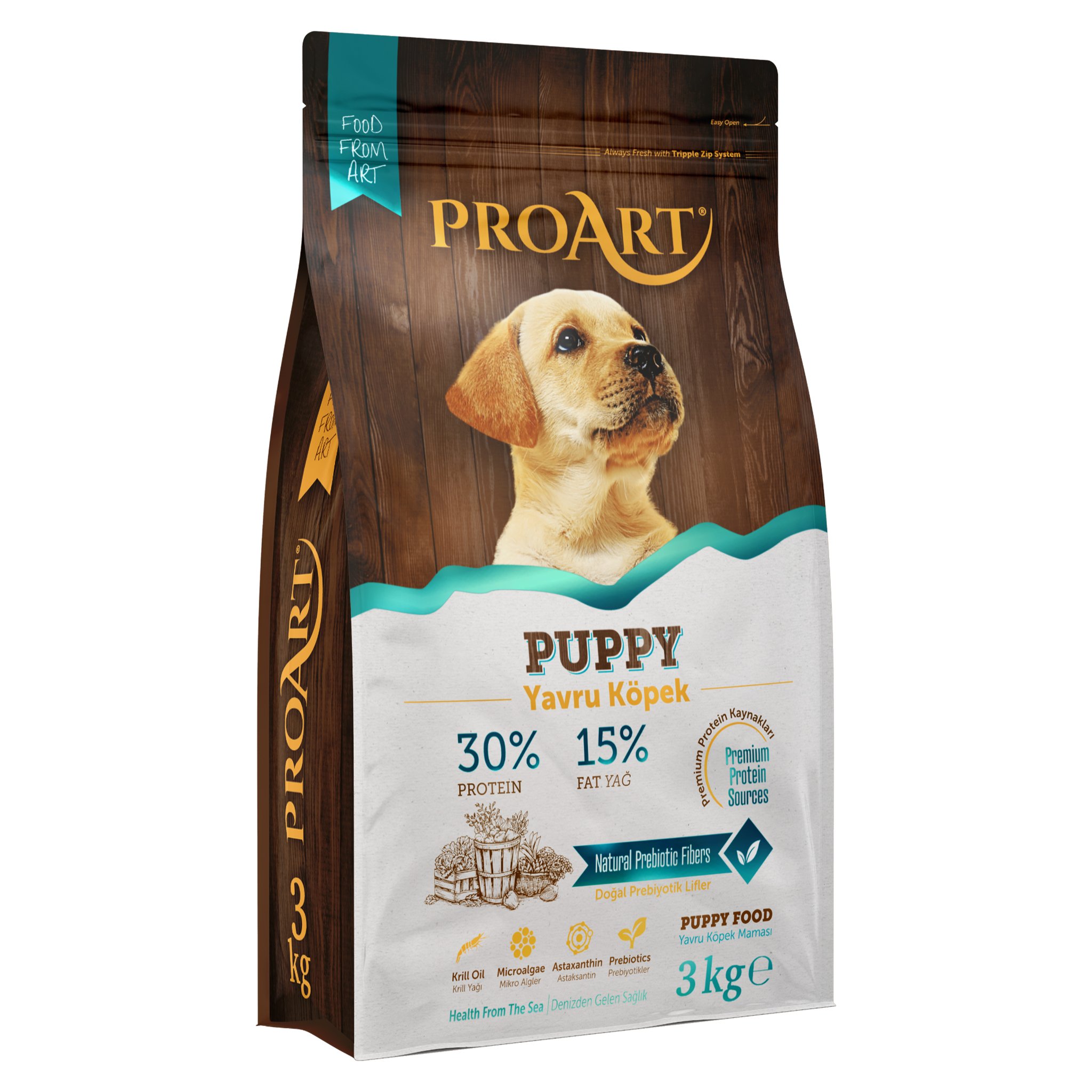 Proart Süper Premium Tavuk Etli Yavru Köpek Maması 3 Kg