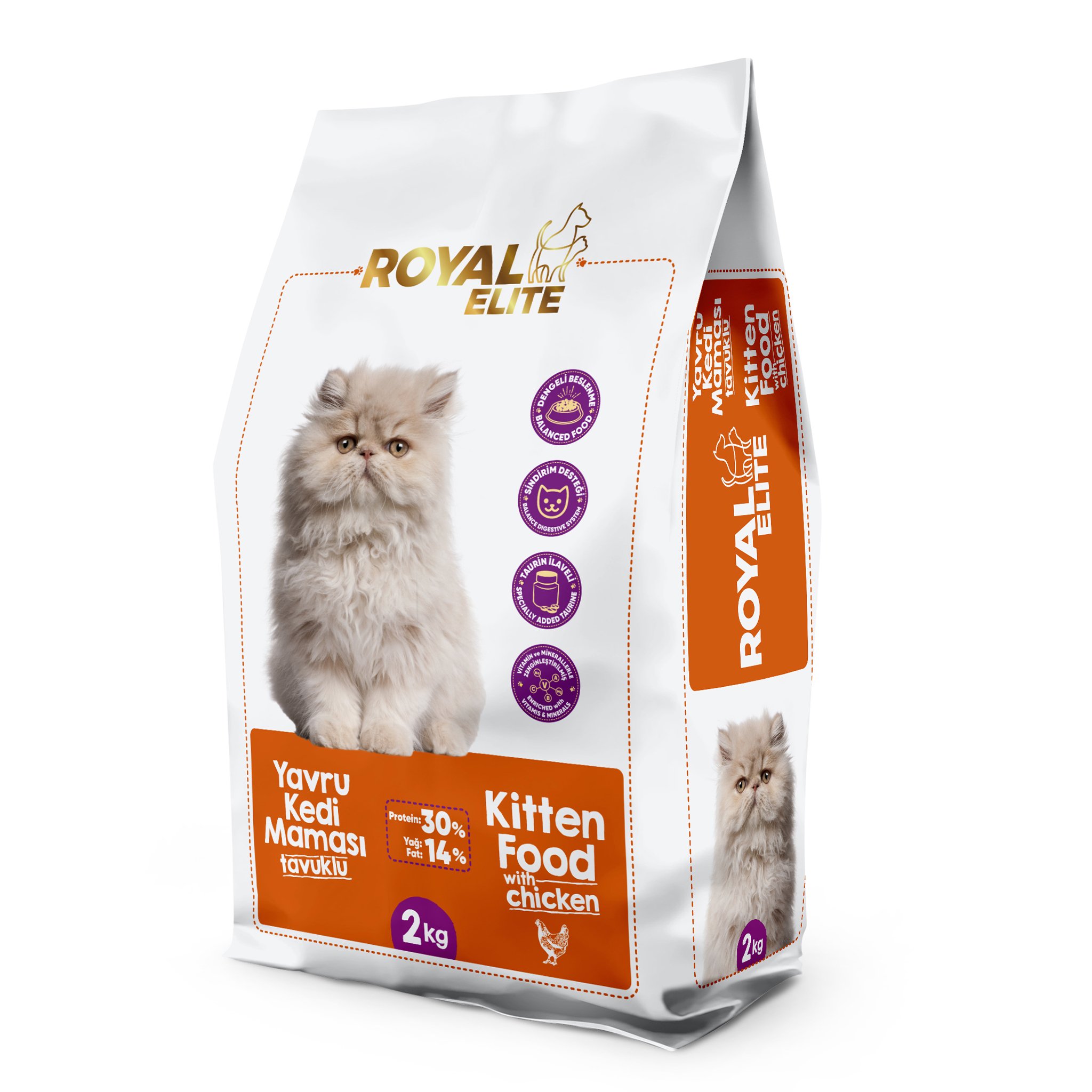 ROYAL ELİTE TAVUKLU YAVRU KEDİ MAMASI 2 KG