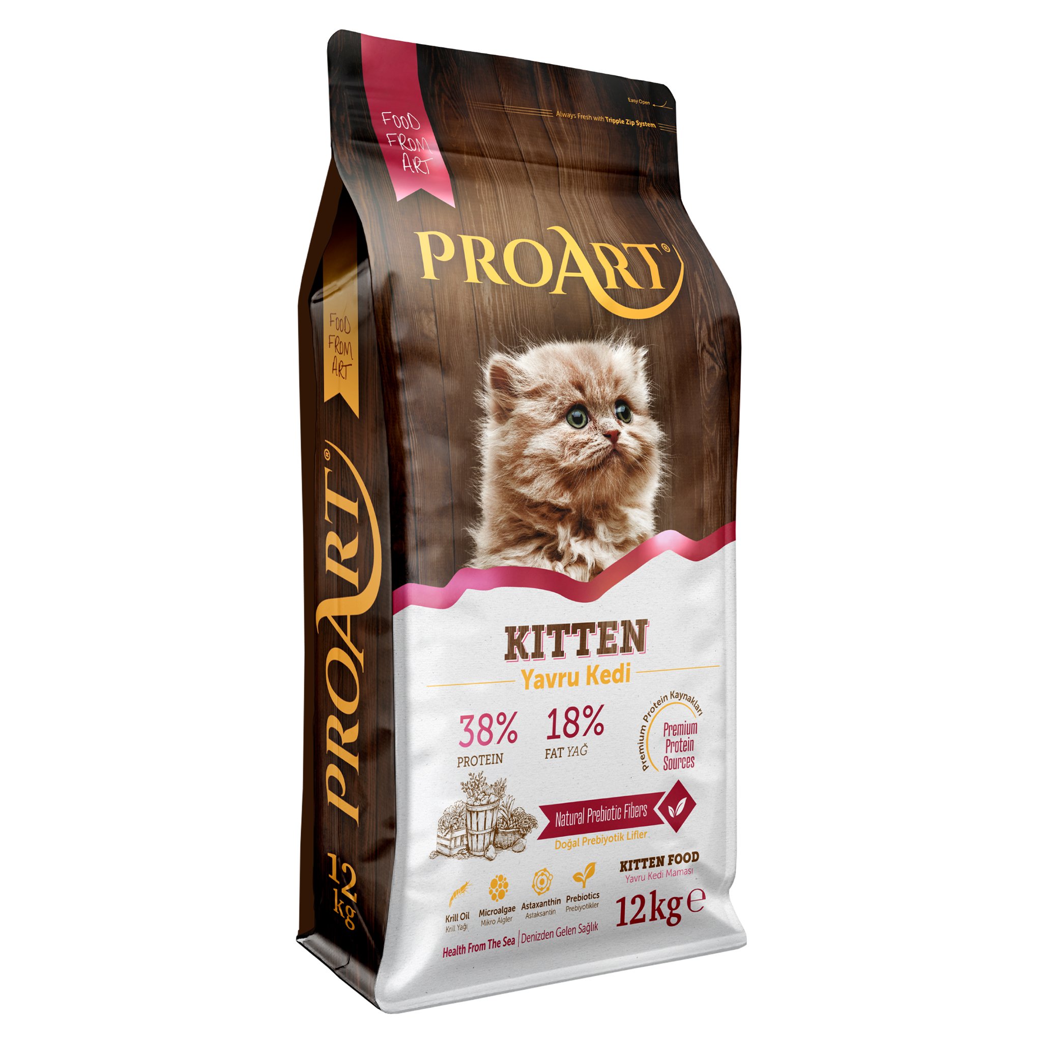 Proart Süper Premium Tavuk Etli Yavru Kedi Maması 12 Kg