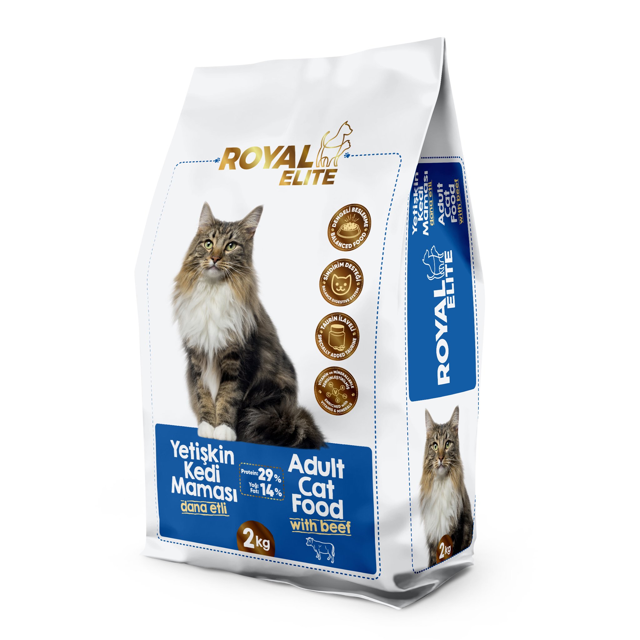 ROYAL ELİTE DANA ETLİ YETİŞKİN KEDİ MAMASI 2 KG