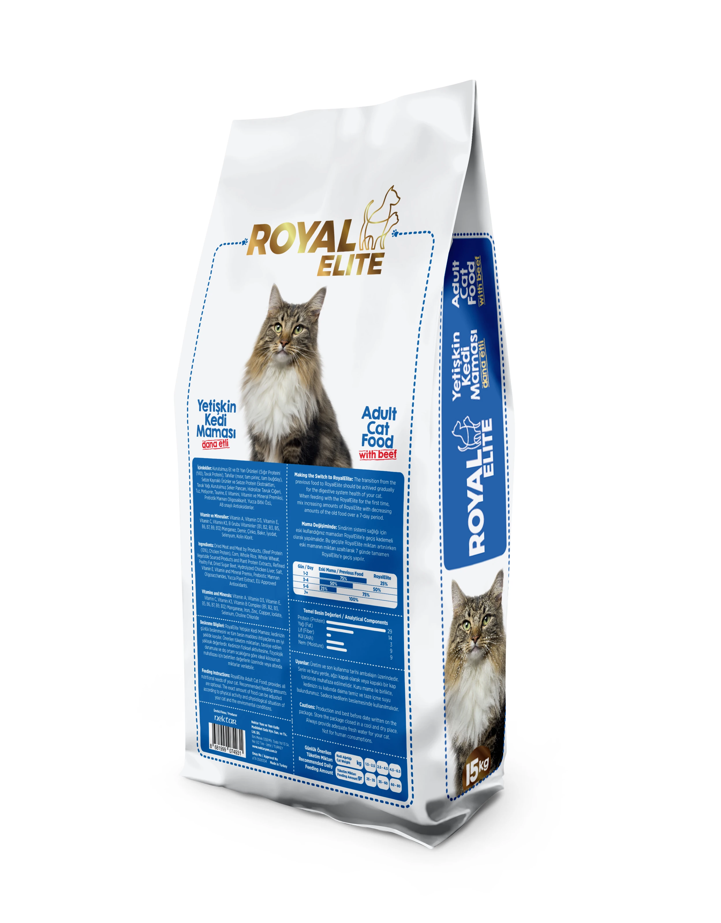Royal Elite Dana Etli Yetişkin Kedi Maması 15 Kg