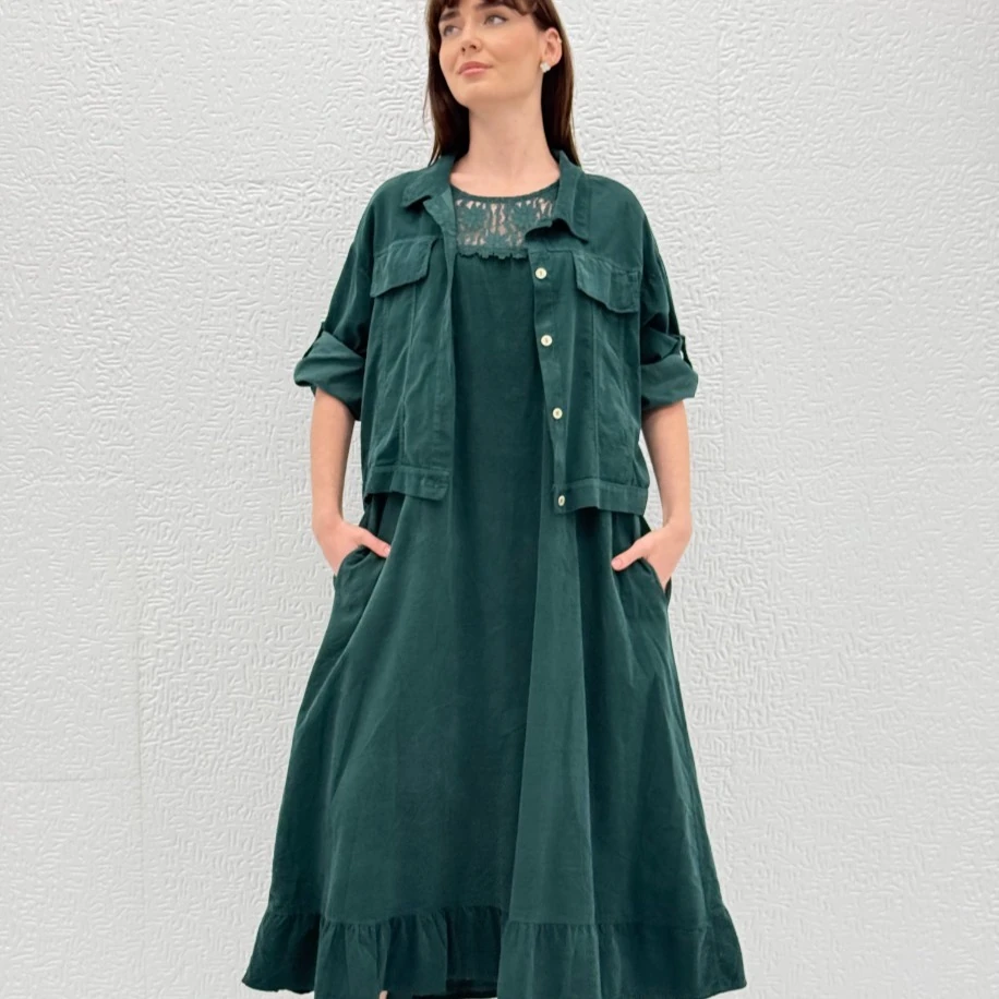 İTHAL KADİFE ELBİSE CEKET TAKIM