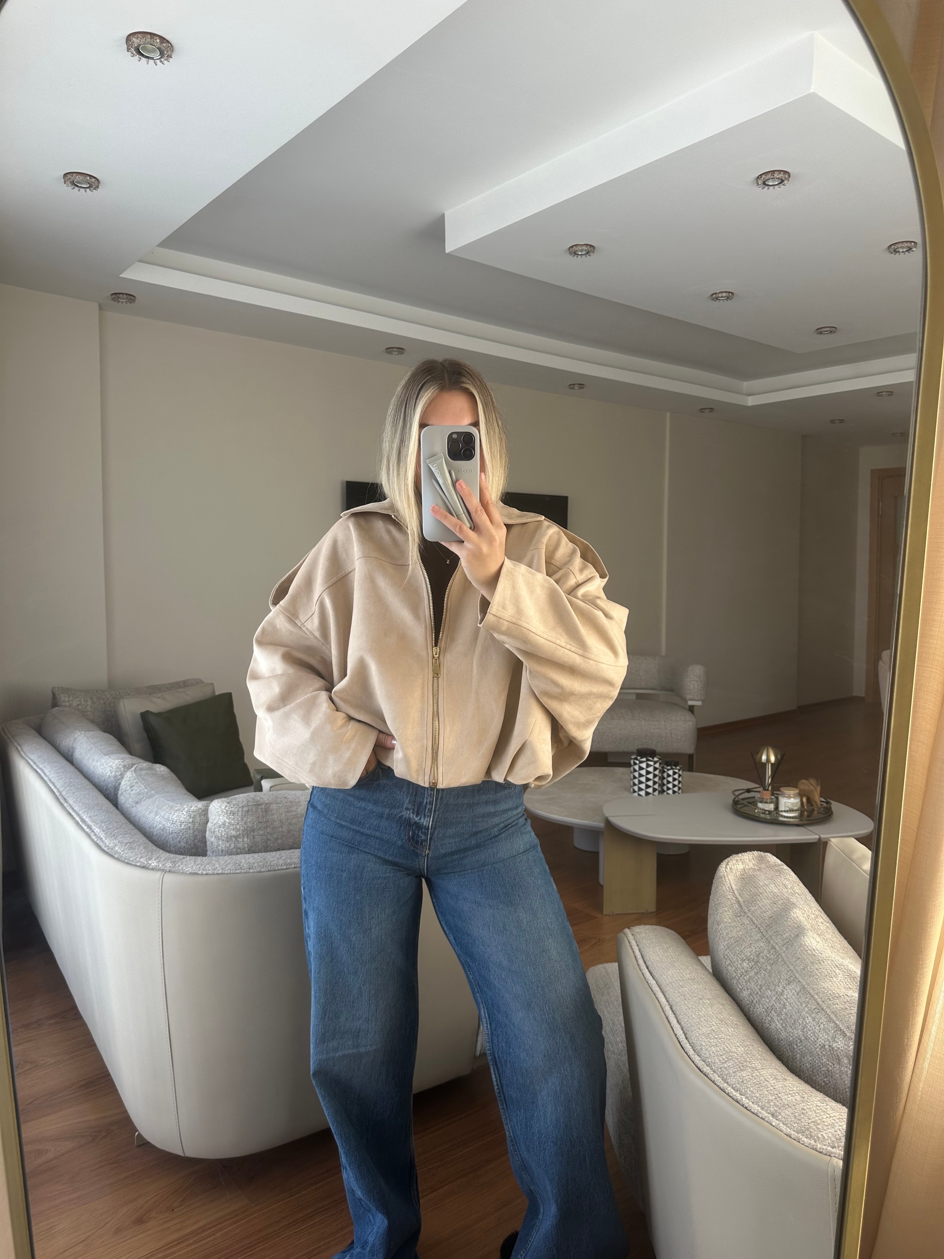 MARKA MODEL SÜET BOMBER CEKET 
