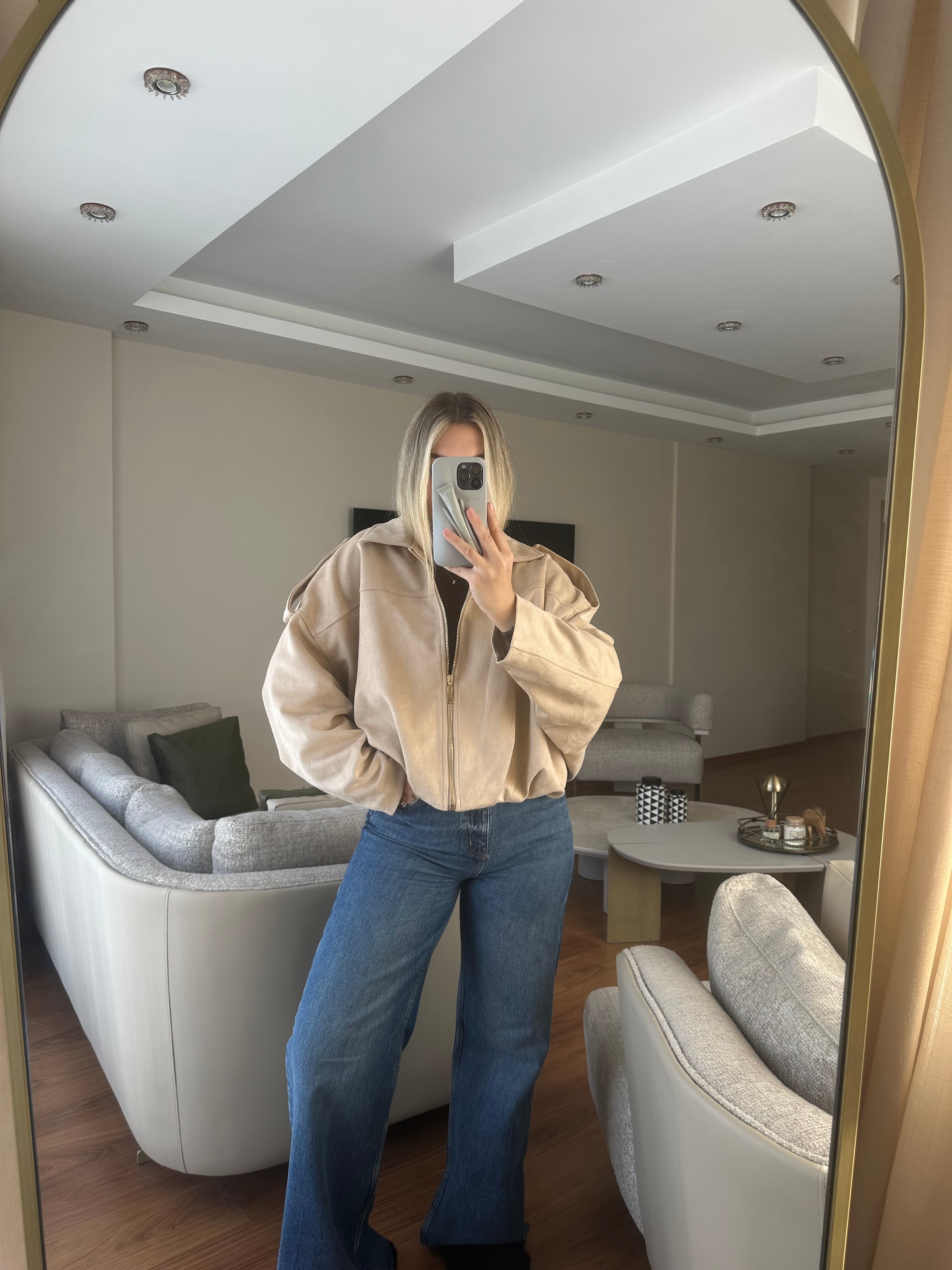 MARKA MODEL SÜET BOMBER CEKET 