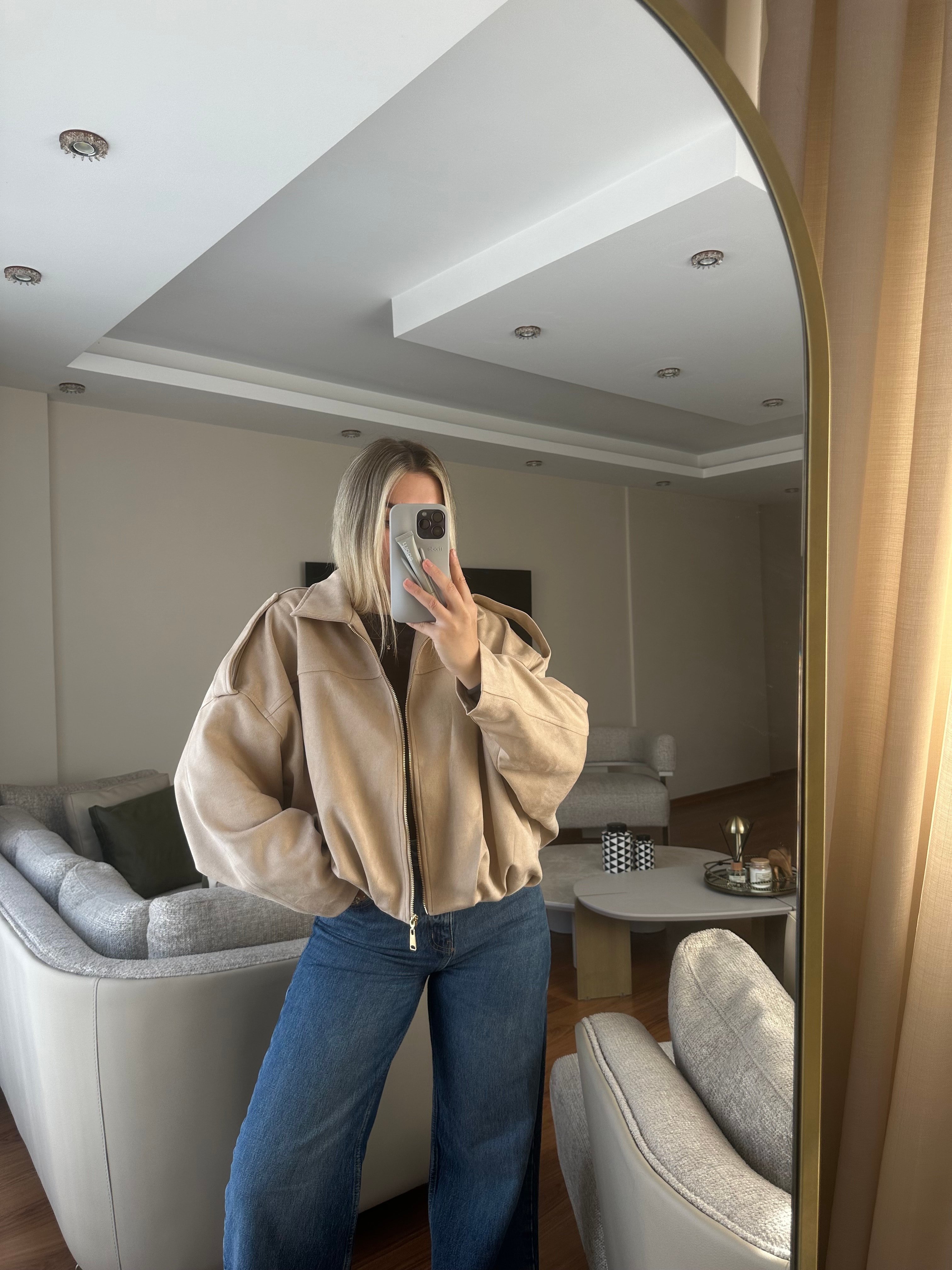 MARKA MODEL SÜET BOMBER CEKET 