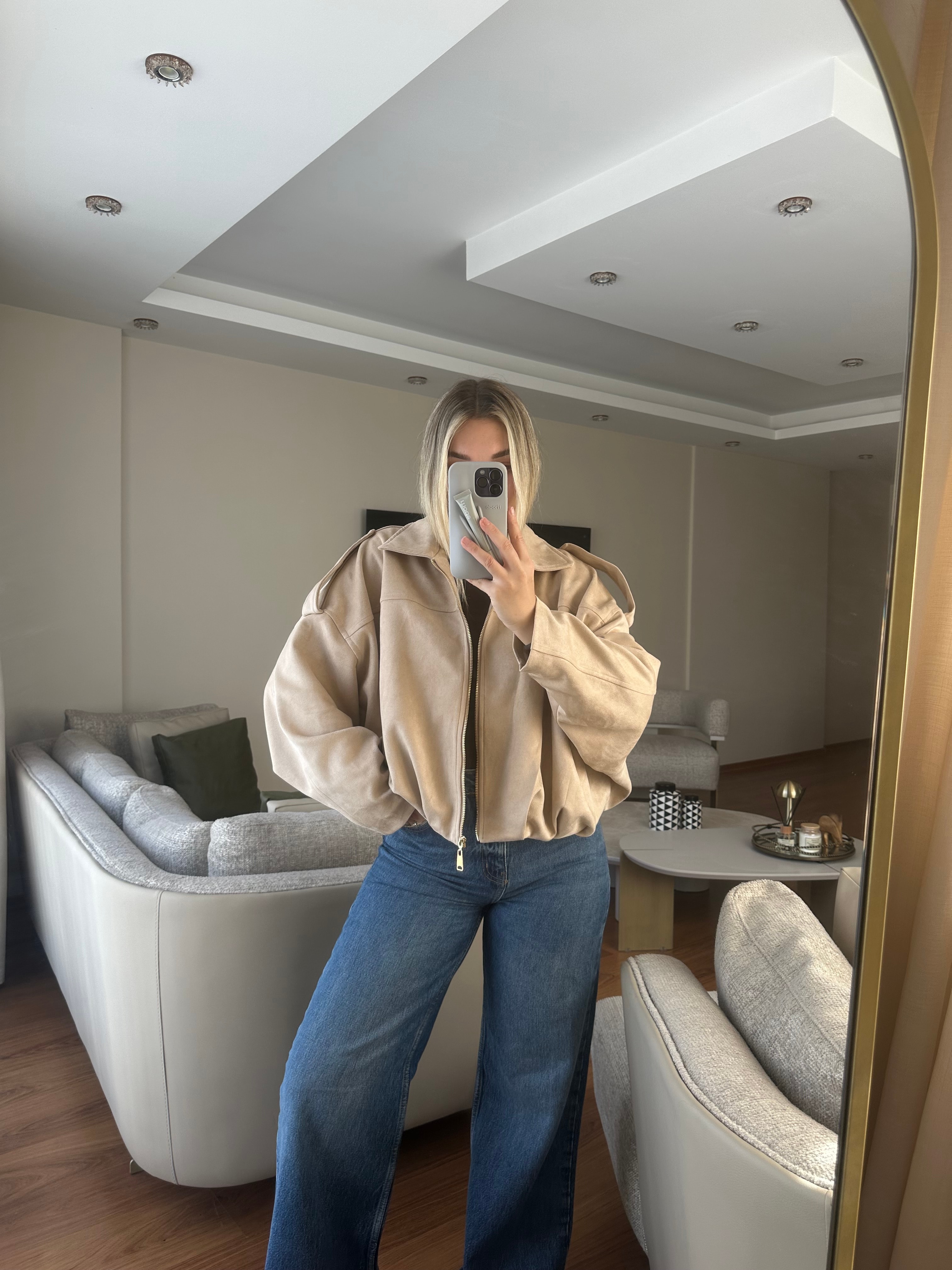 MARKA MODEL SÜET BOMBER CEKET 