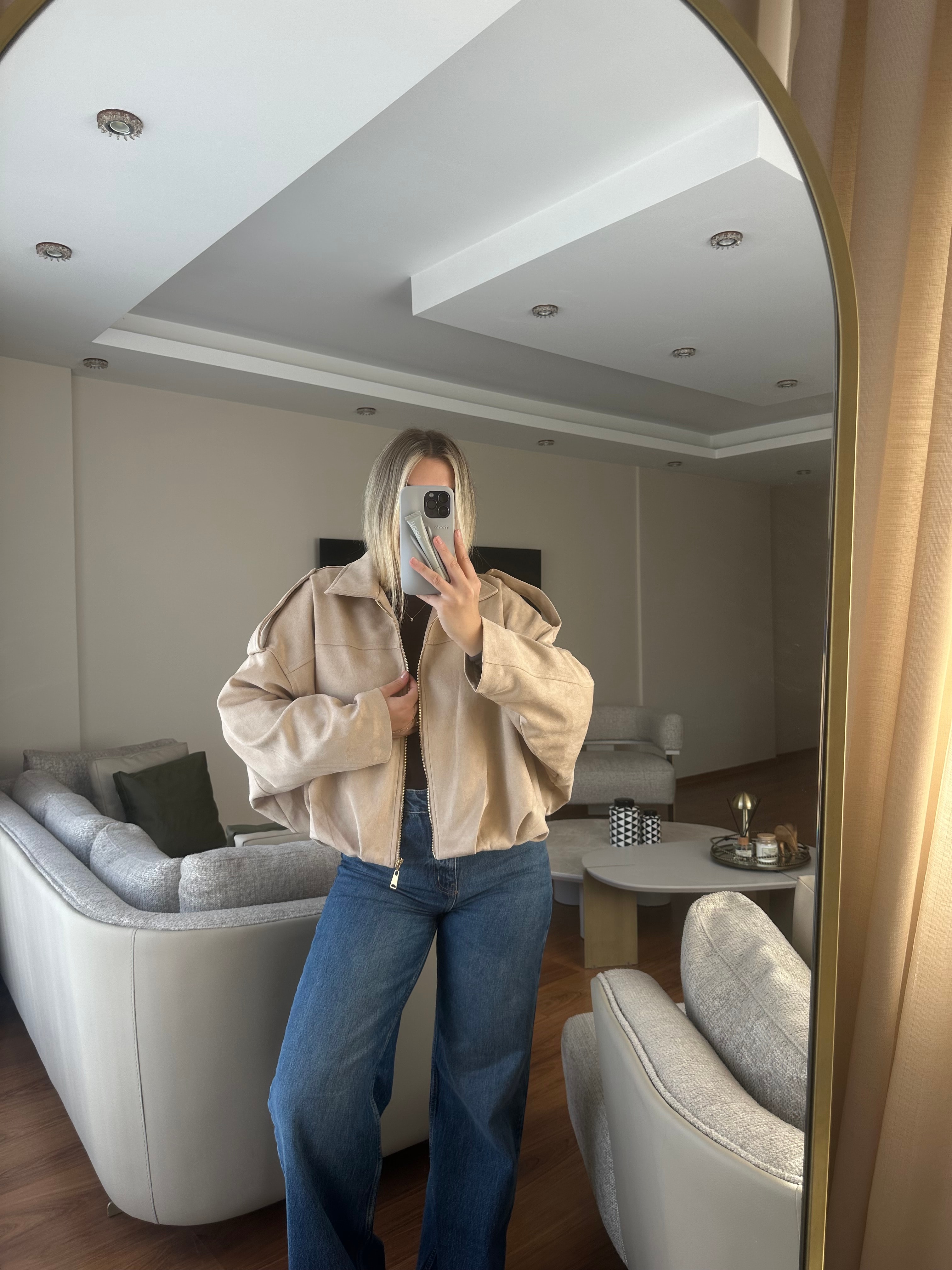 MARKA MODEL SÜET BOMBER CEKET 