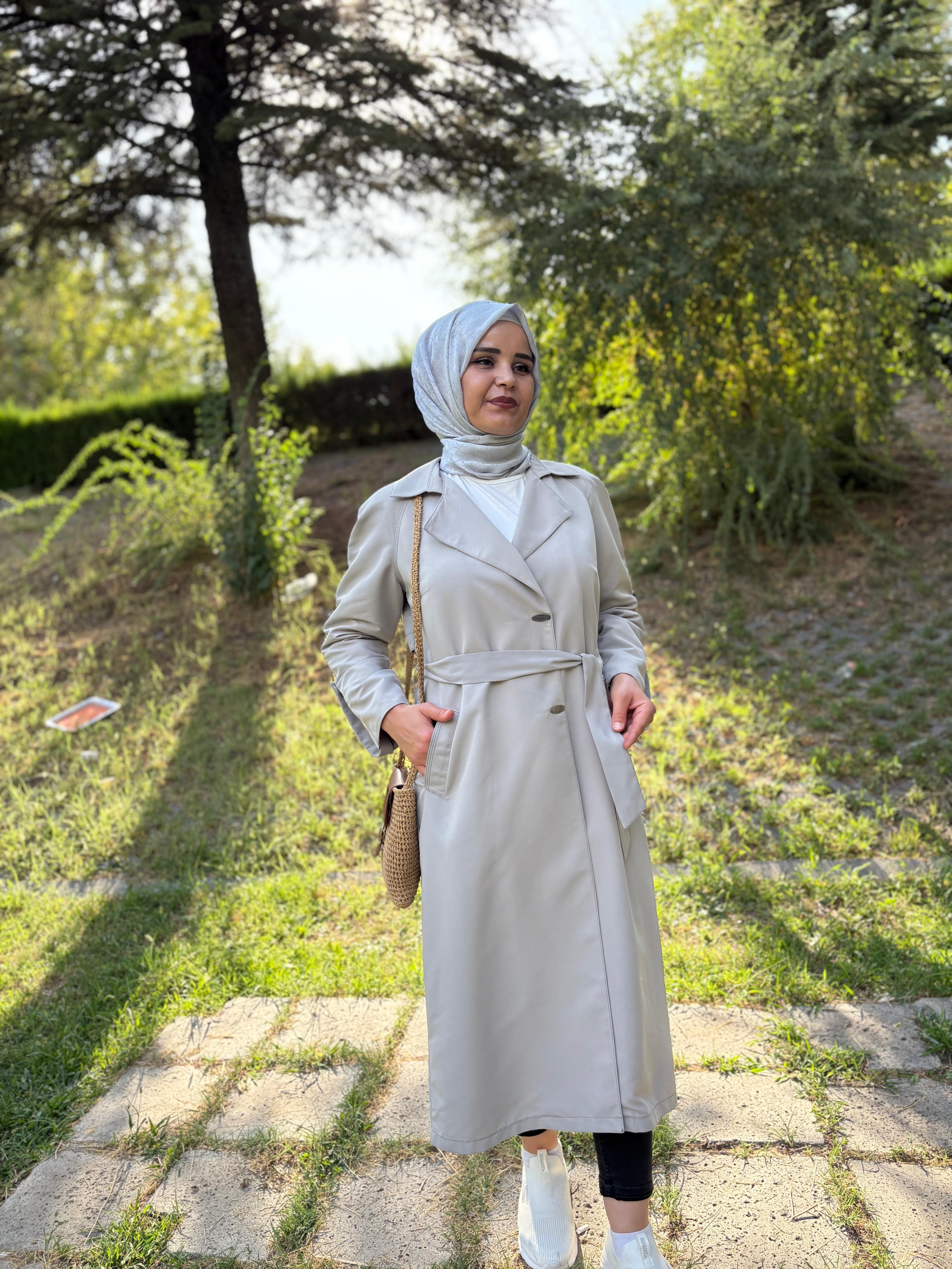 Ayda Taş Rengi Trençkot