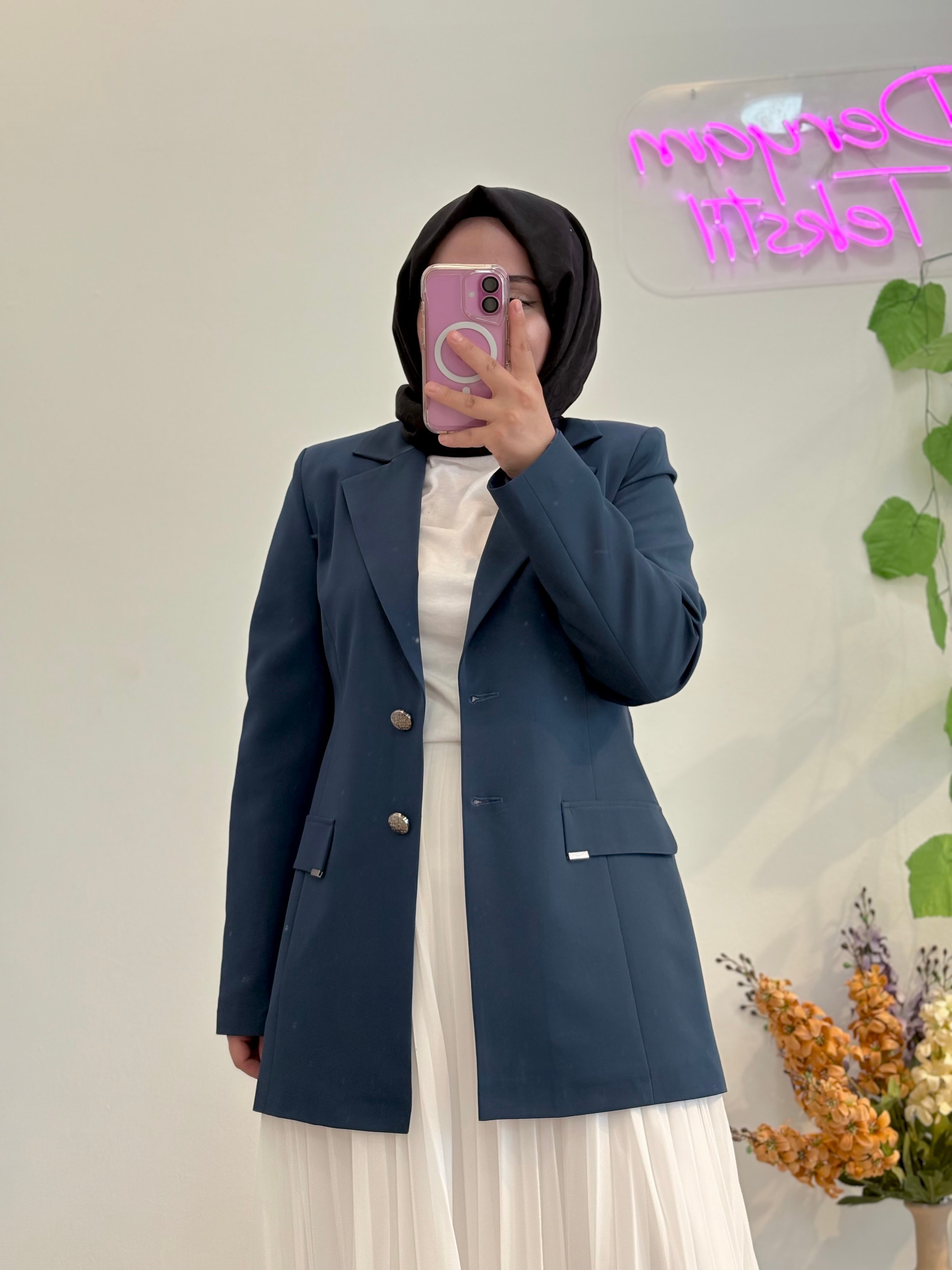 Hüma İndigo Ceket