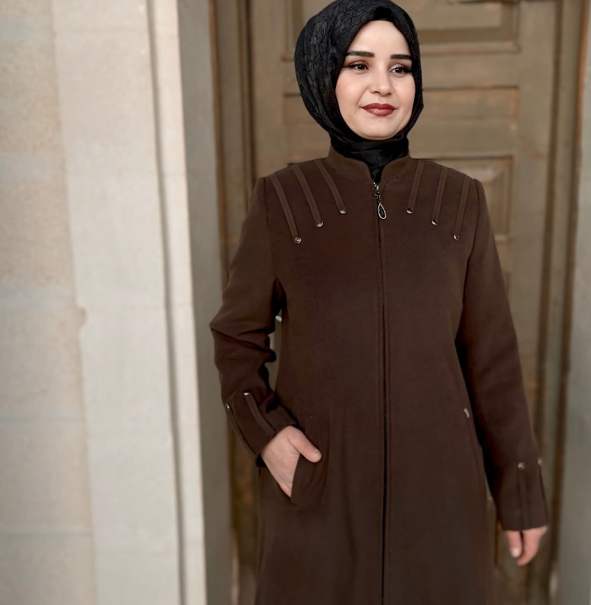 Asel Kaşe Acı Kahve Manto 