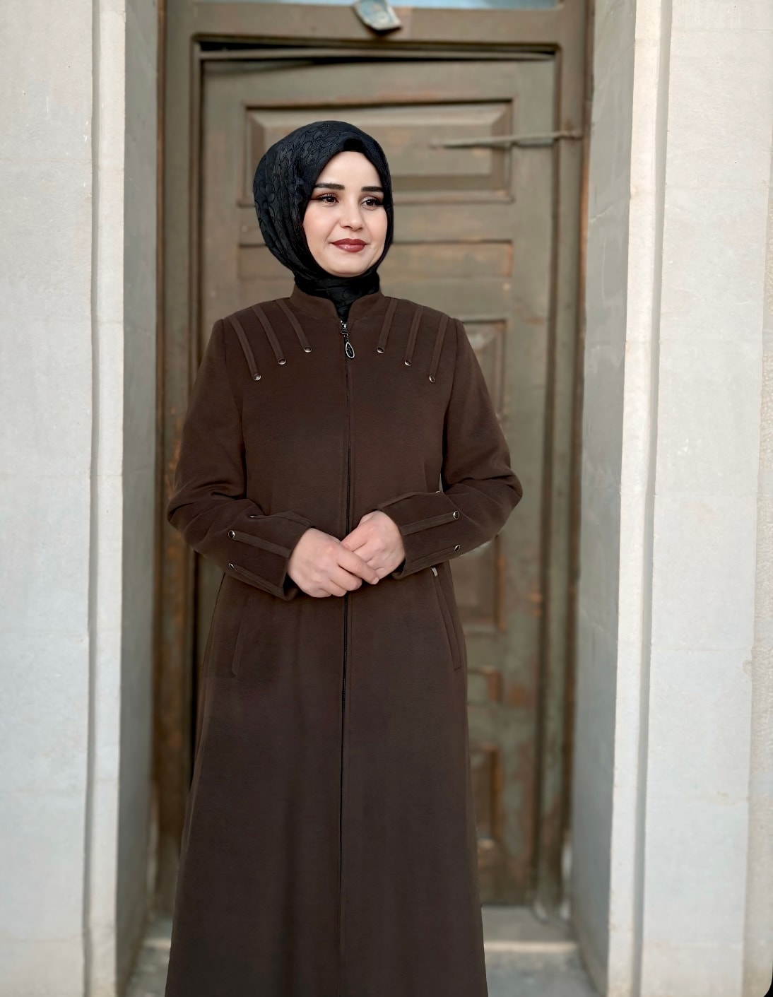 Asel Kaşe Acı Kahve Manto 