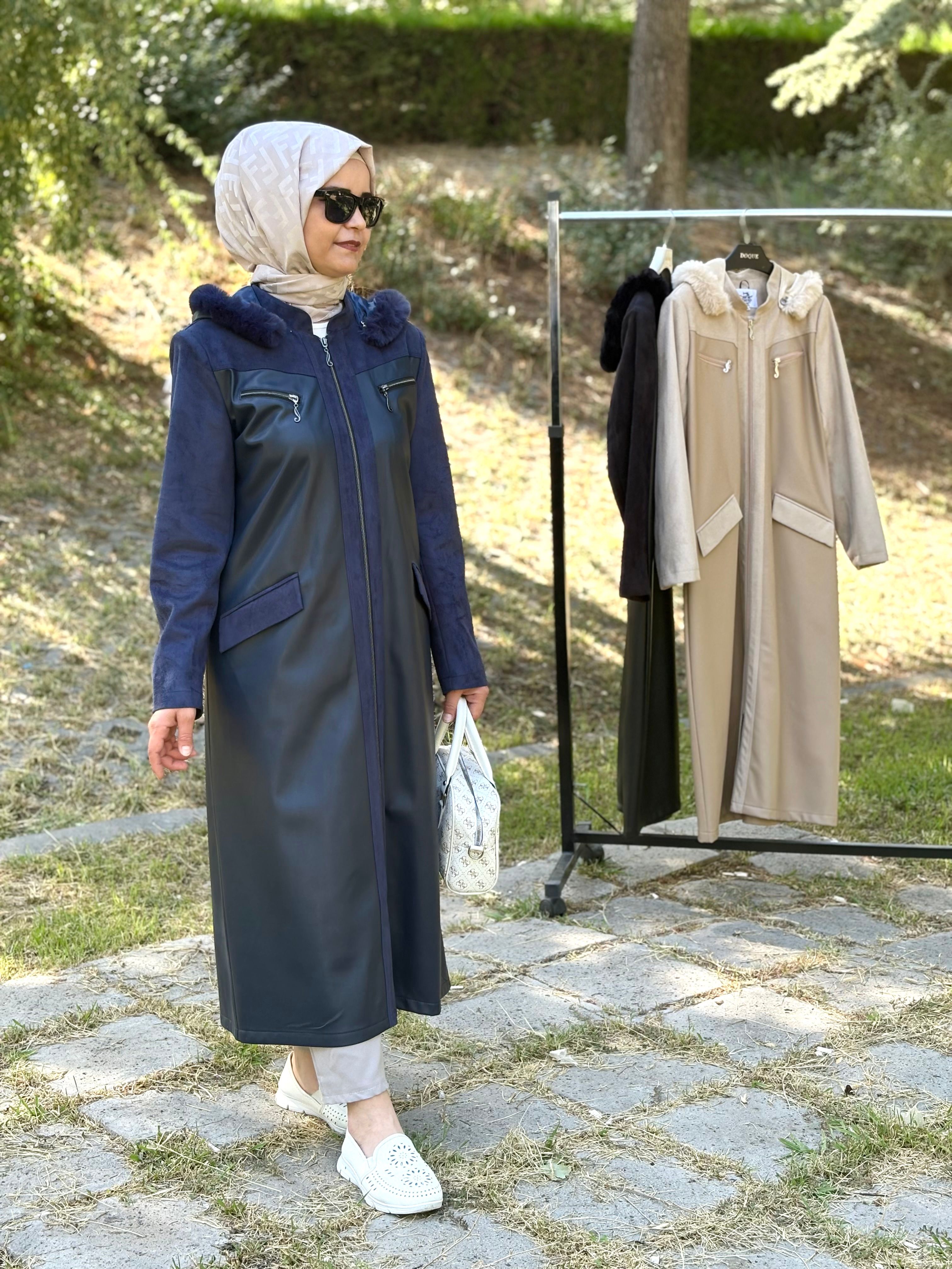 Deri Lacivert Kaban