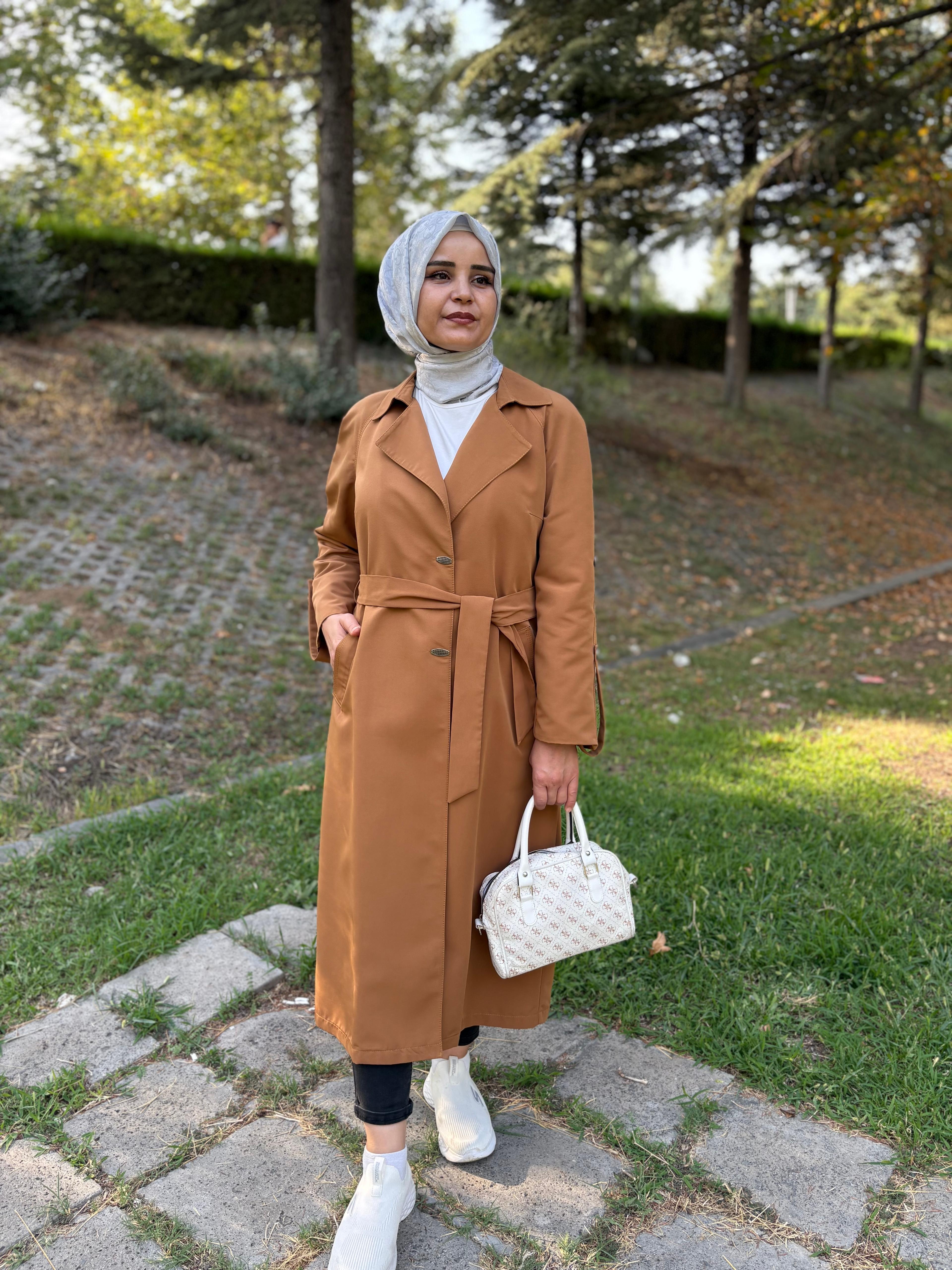 Ayda Hardal Sarısı Trençkot