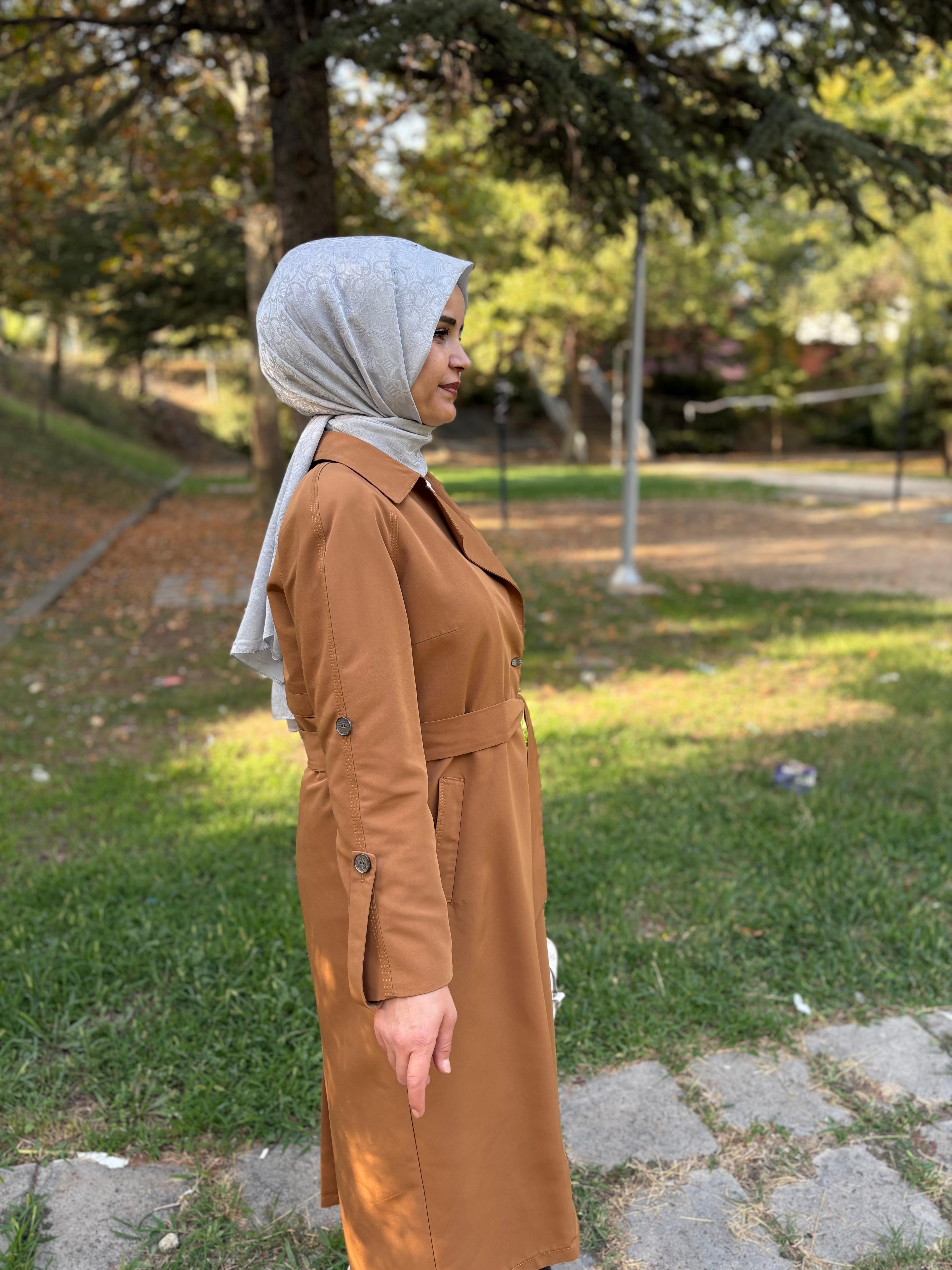 Ayda Hardal Sarısı Trençkot