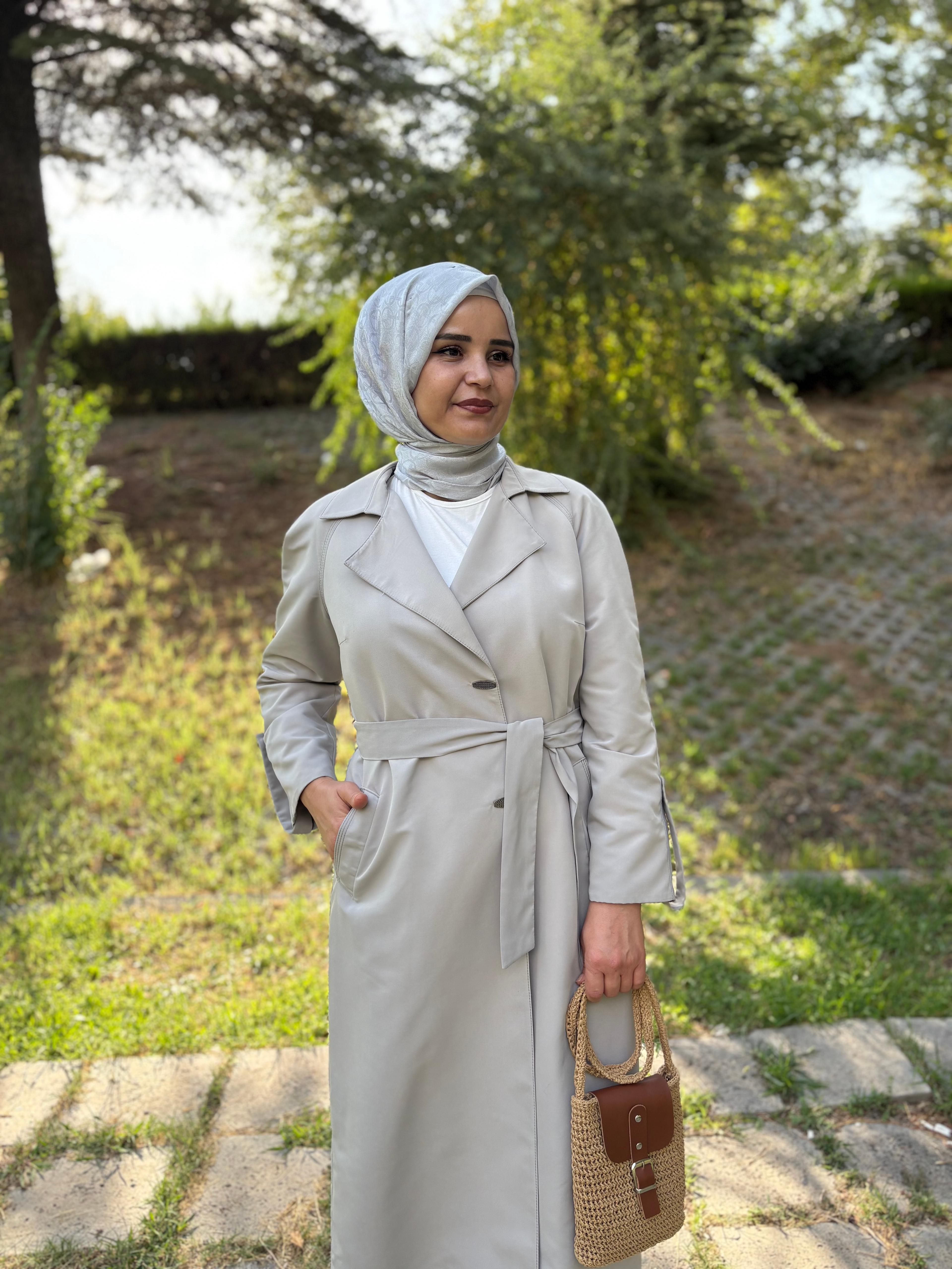 Ayda Taş Rengi Trençkot