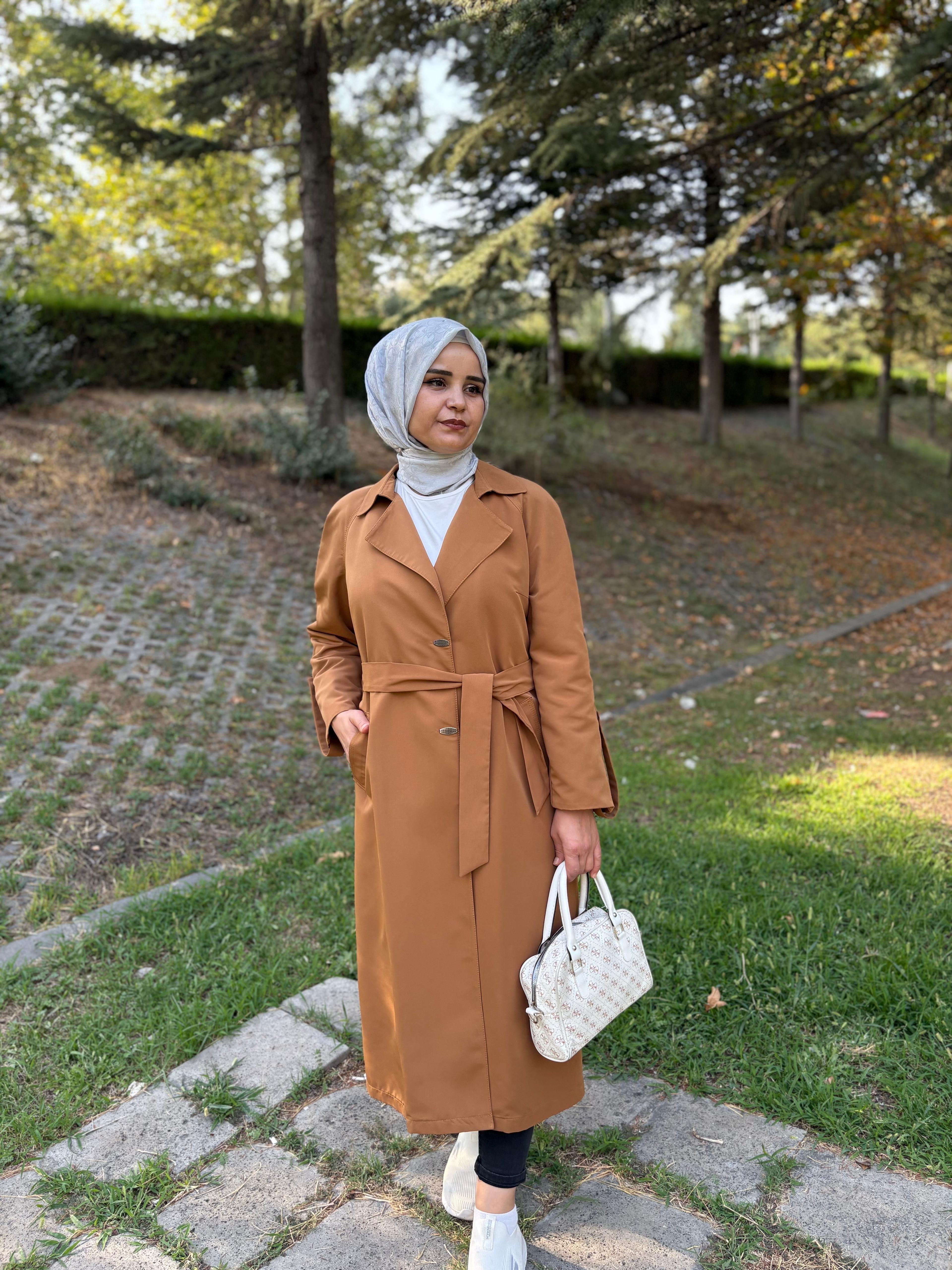 Ayda Hardal Sarısı Trençkot