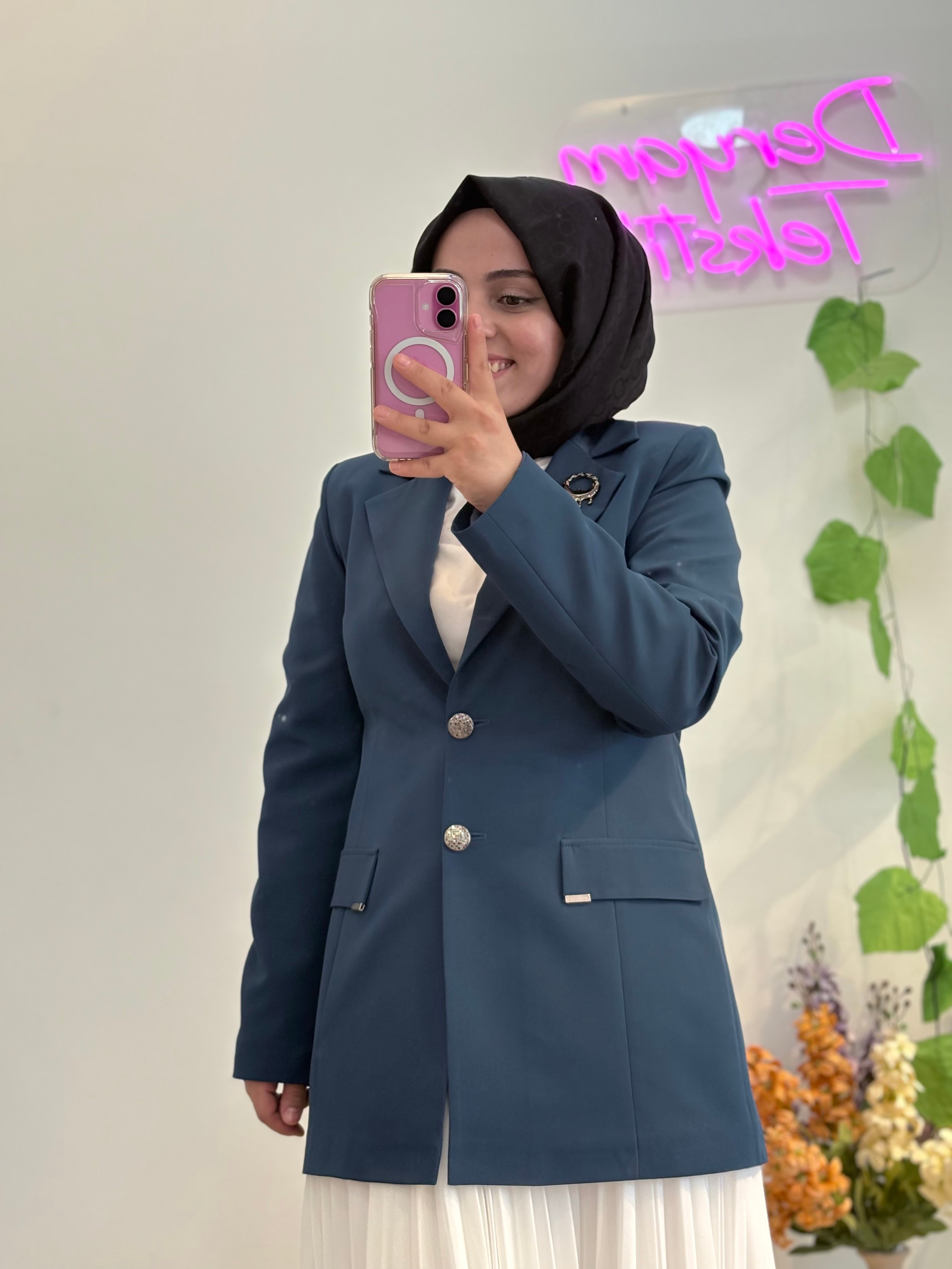 Hüma İndigo Ceket