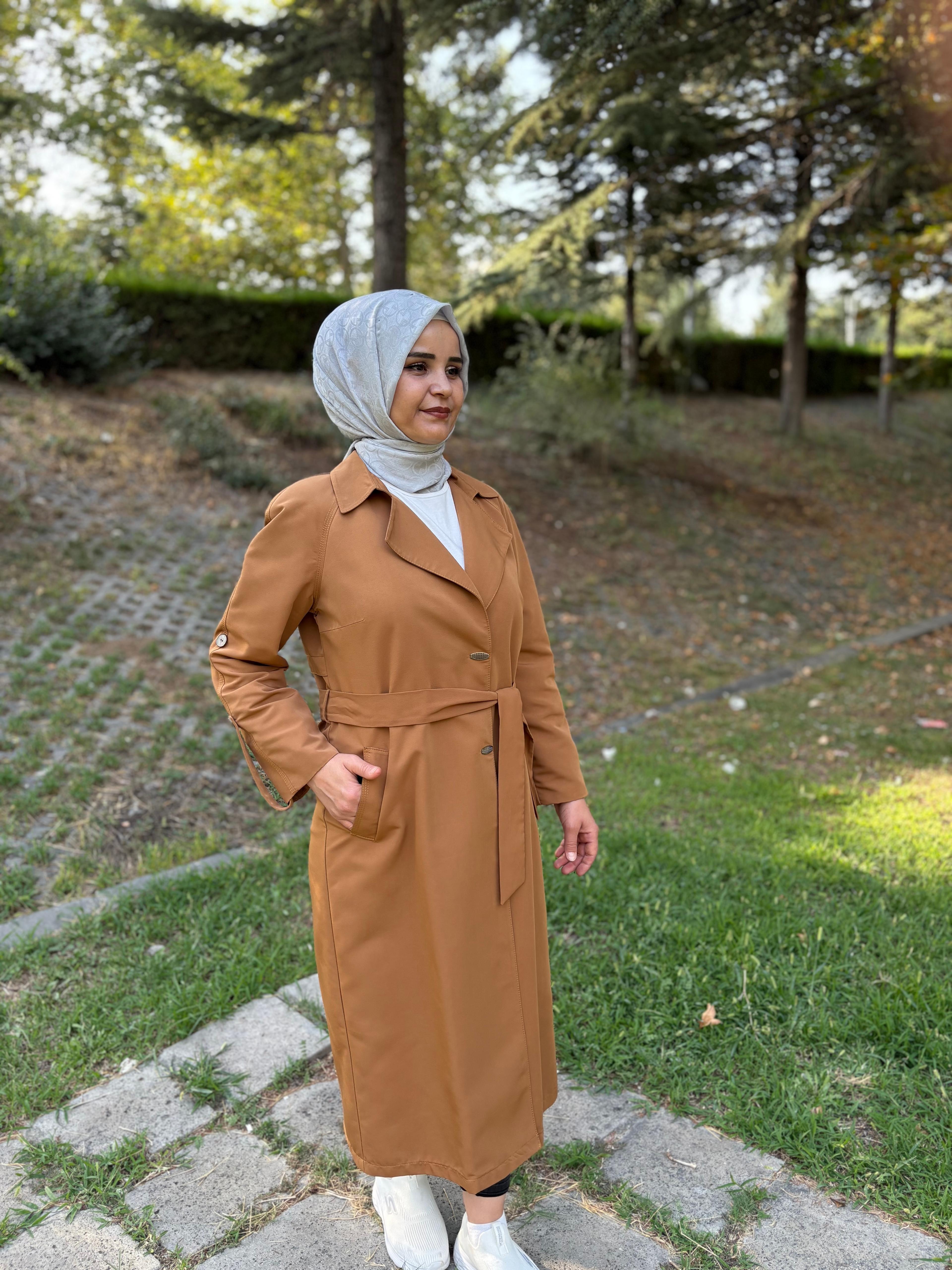 Ayda Hardal Sarısı Trençkot