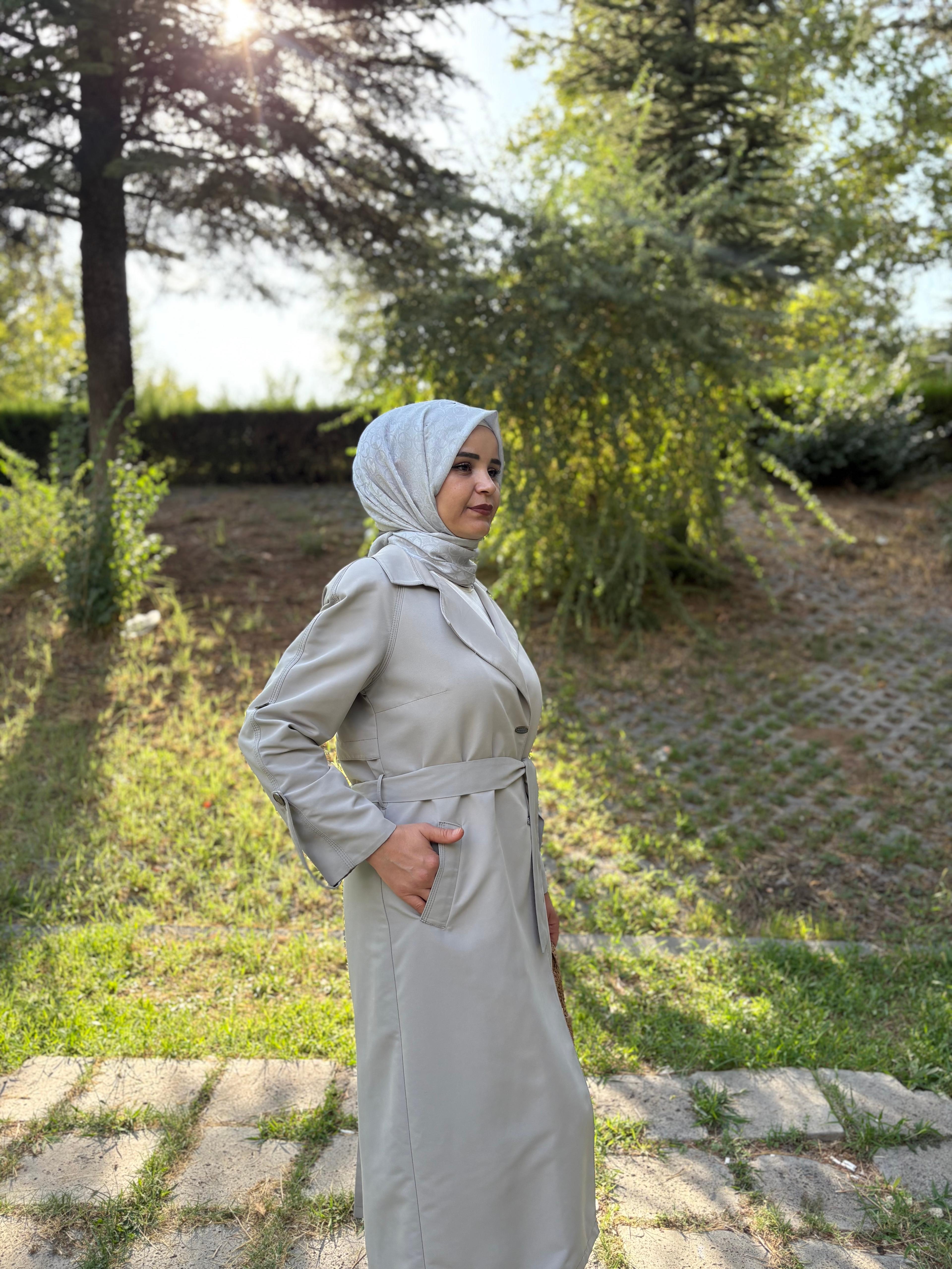 Ayda Taş Rengi Trençkot