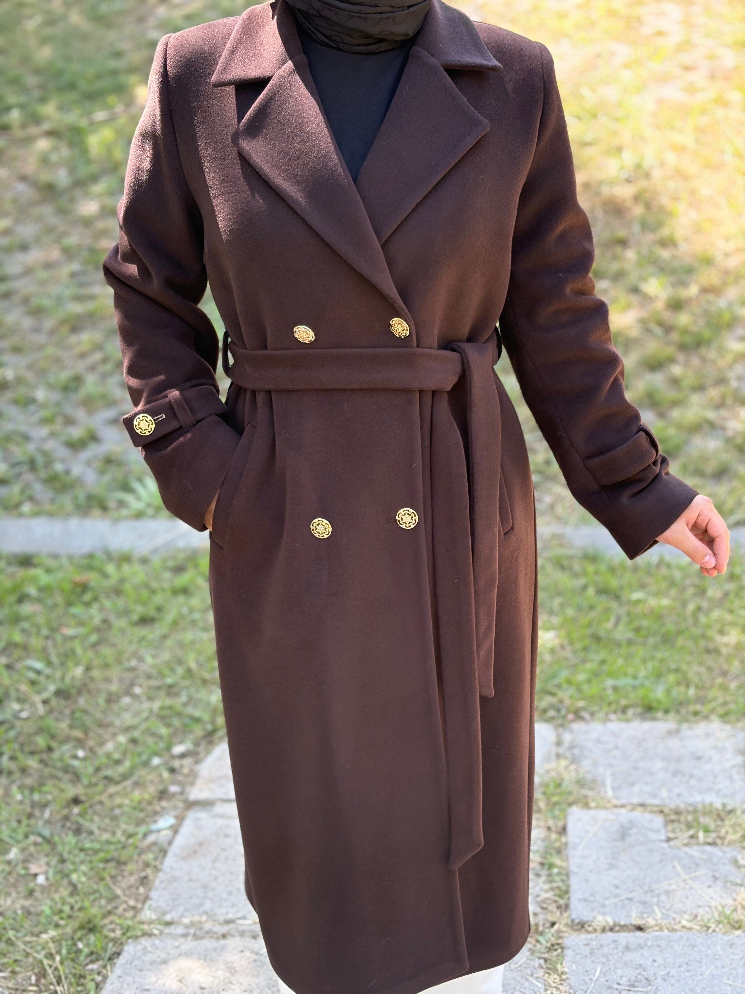 Kahverengi Kaşe Kaban