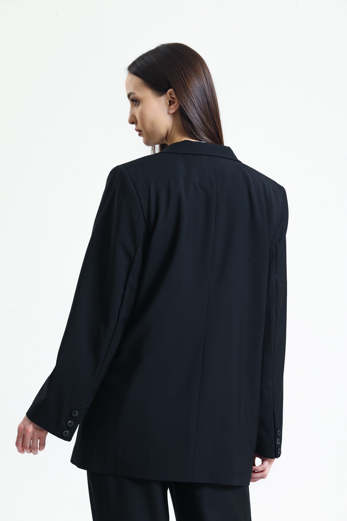 Oversized Blazer Ceket 100 % Pamuk