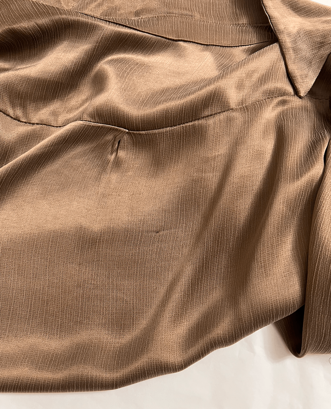 Cupro Gömlek Yırtmaçlı