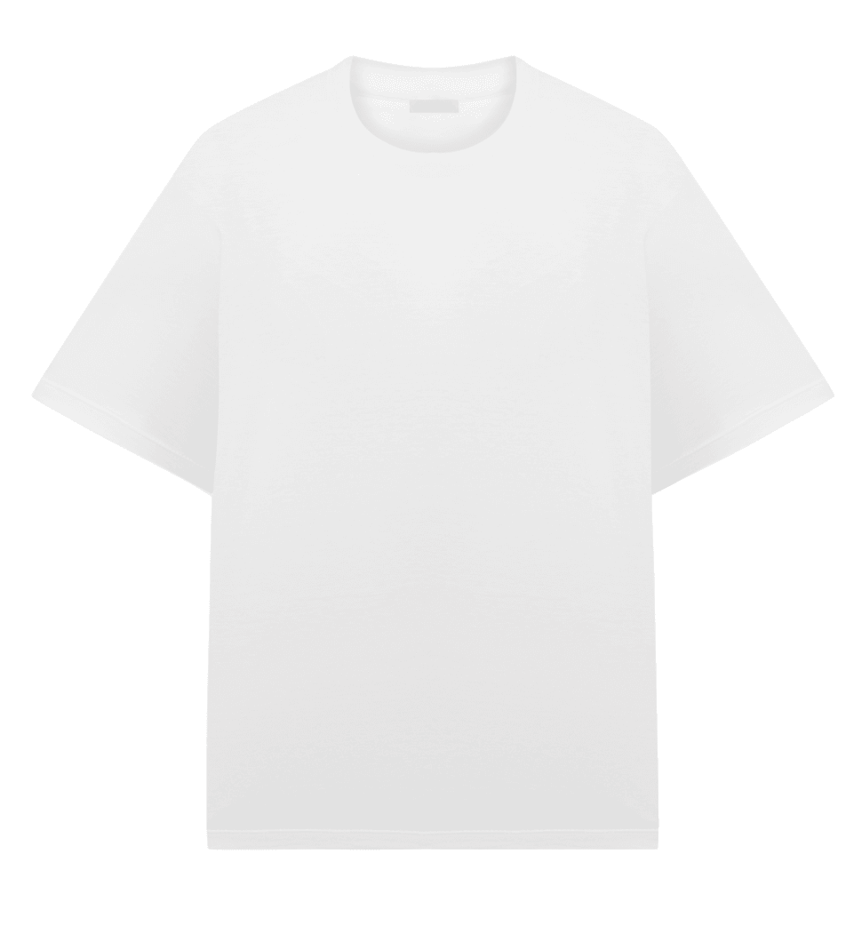 Kadın Basic T-shirt White 100 % Pamuk