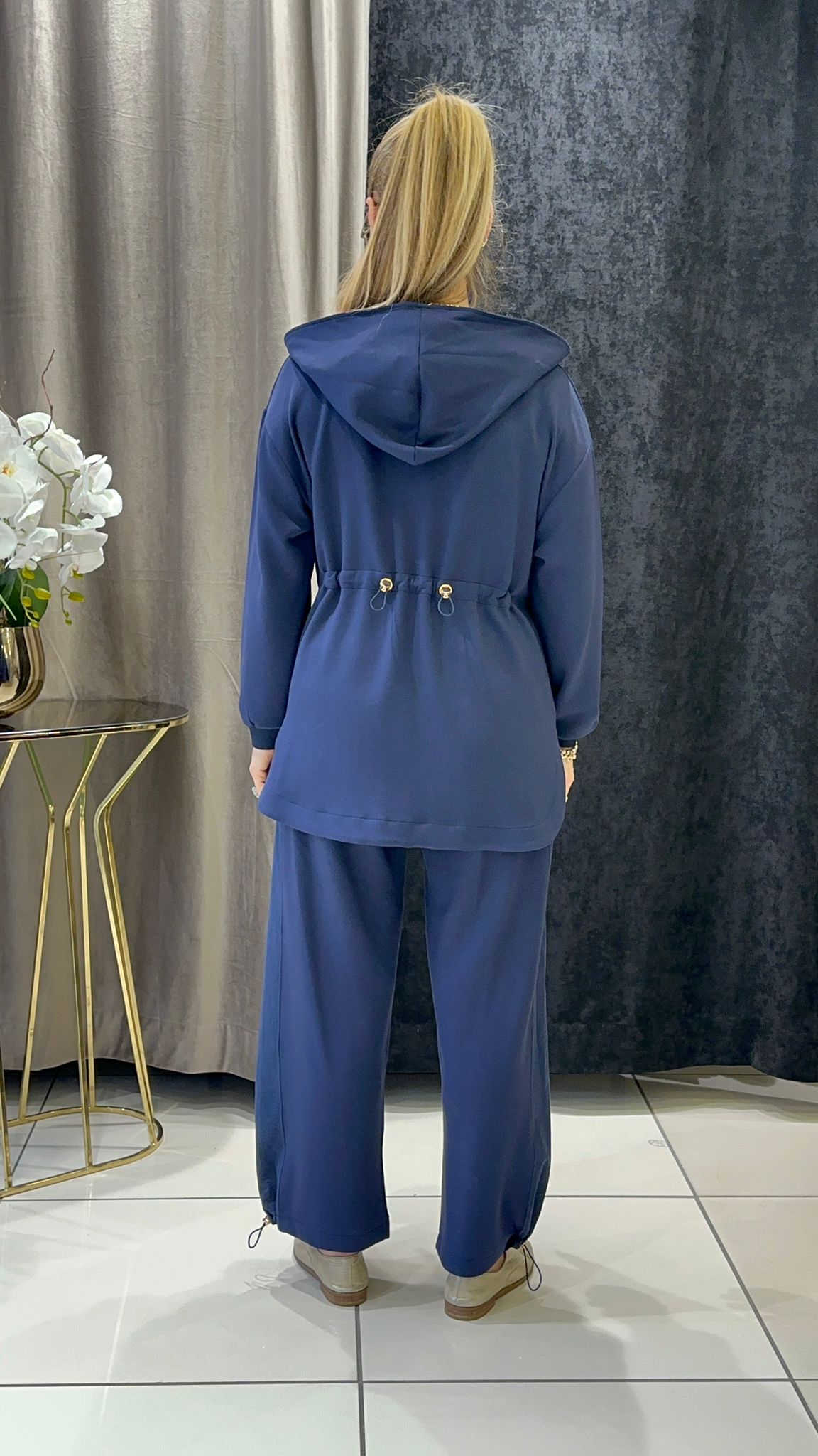 OYSHO PARAŞÜT KUMAŞ GARNİLİ BAMBIRLI İKİLİ TAKIM 