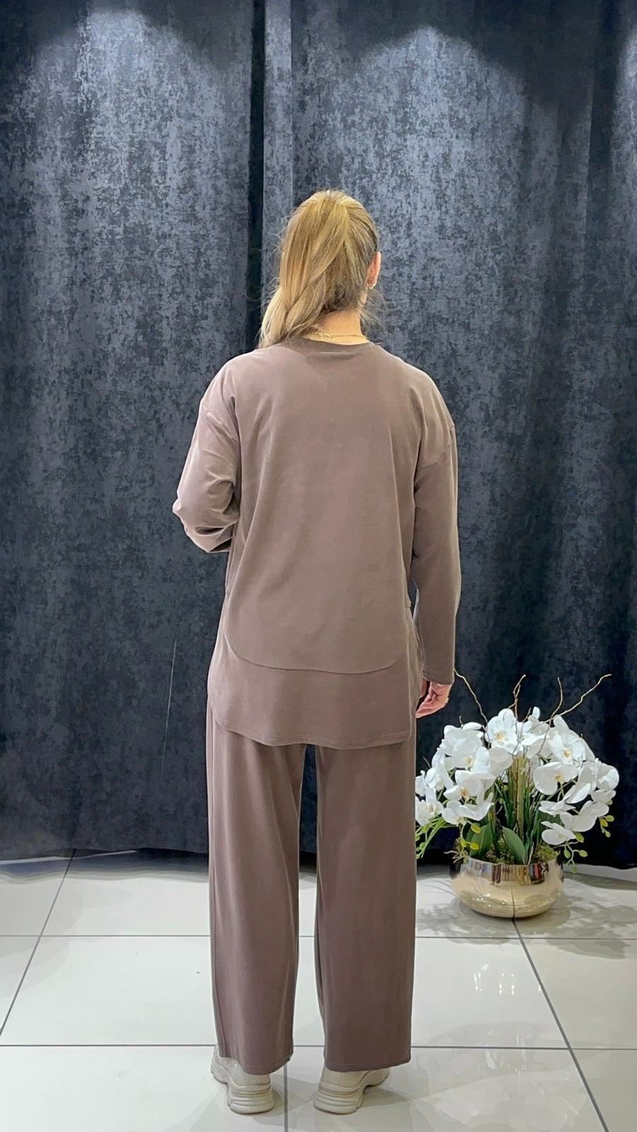 OYSHOO TAKIM PANTOLON BELİ LASTİKLİ VE CEPLİ 