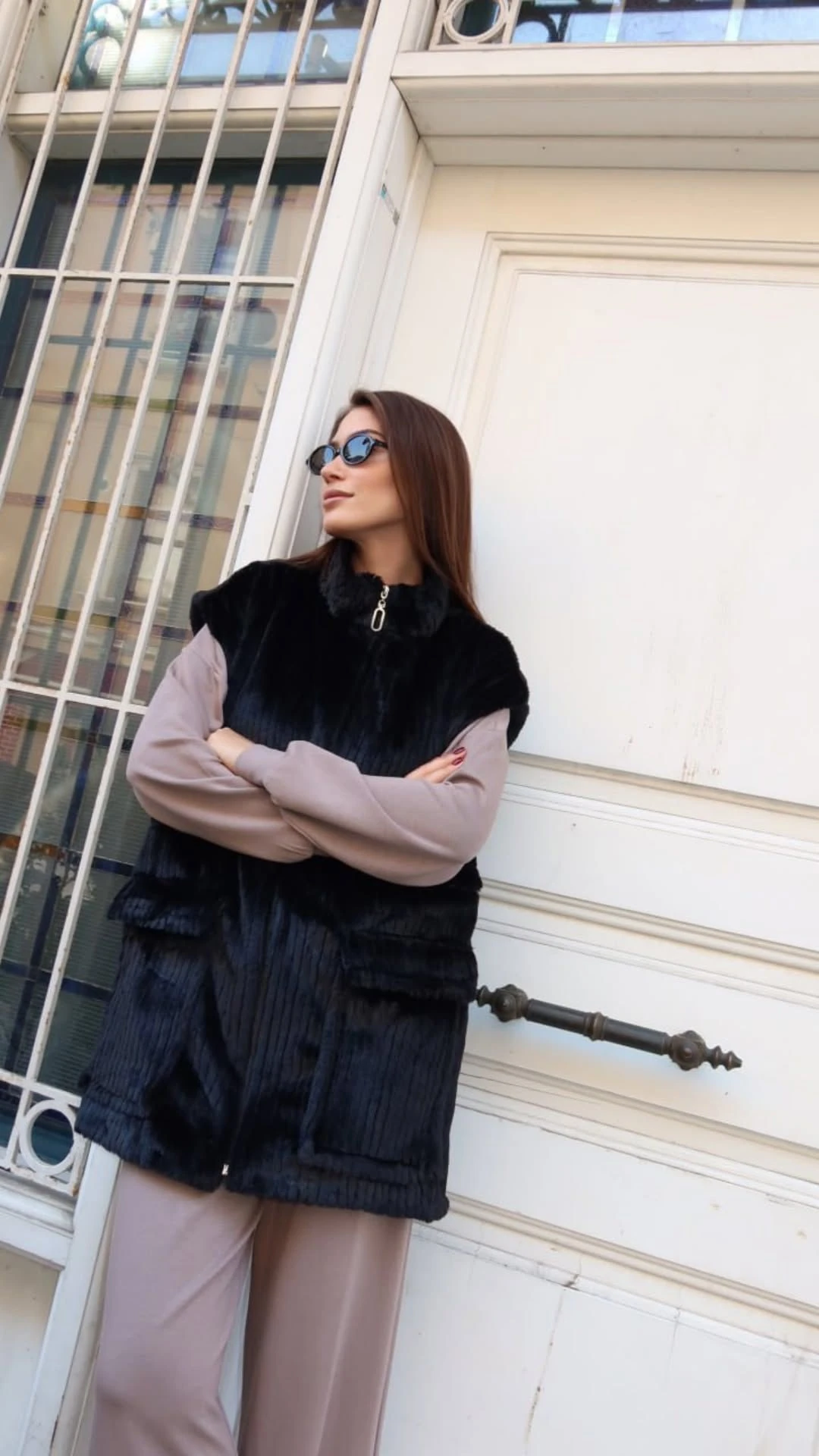 ANGORA YELEK - SİYAH