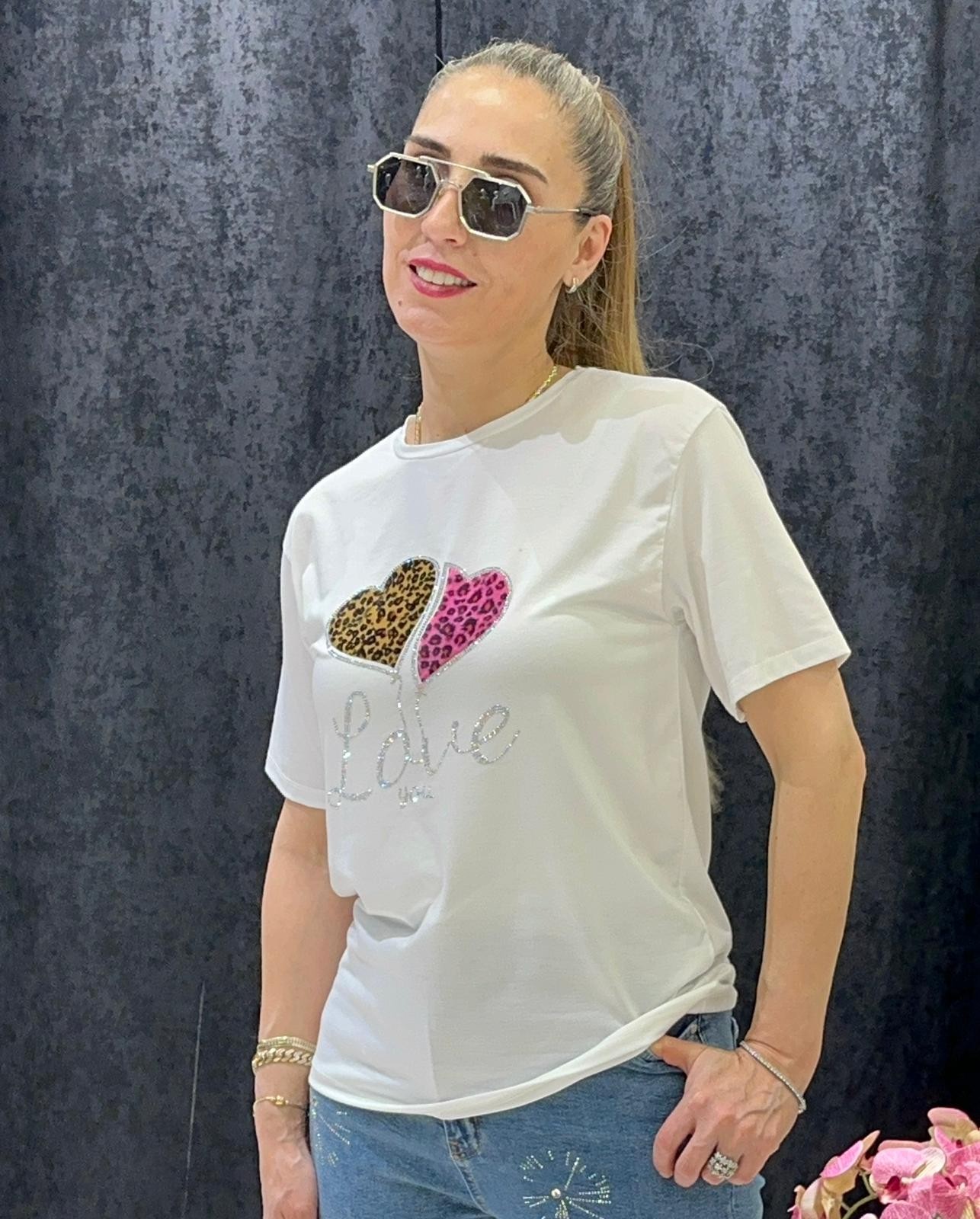 LEOPAR KALP LOVE PENYE TUNİK
