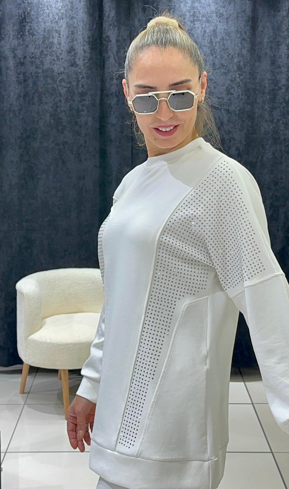 OYSHO KUMAŞ TAŞ DETAY İKİLİ TAKIM 