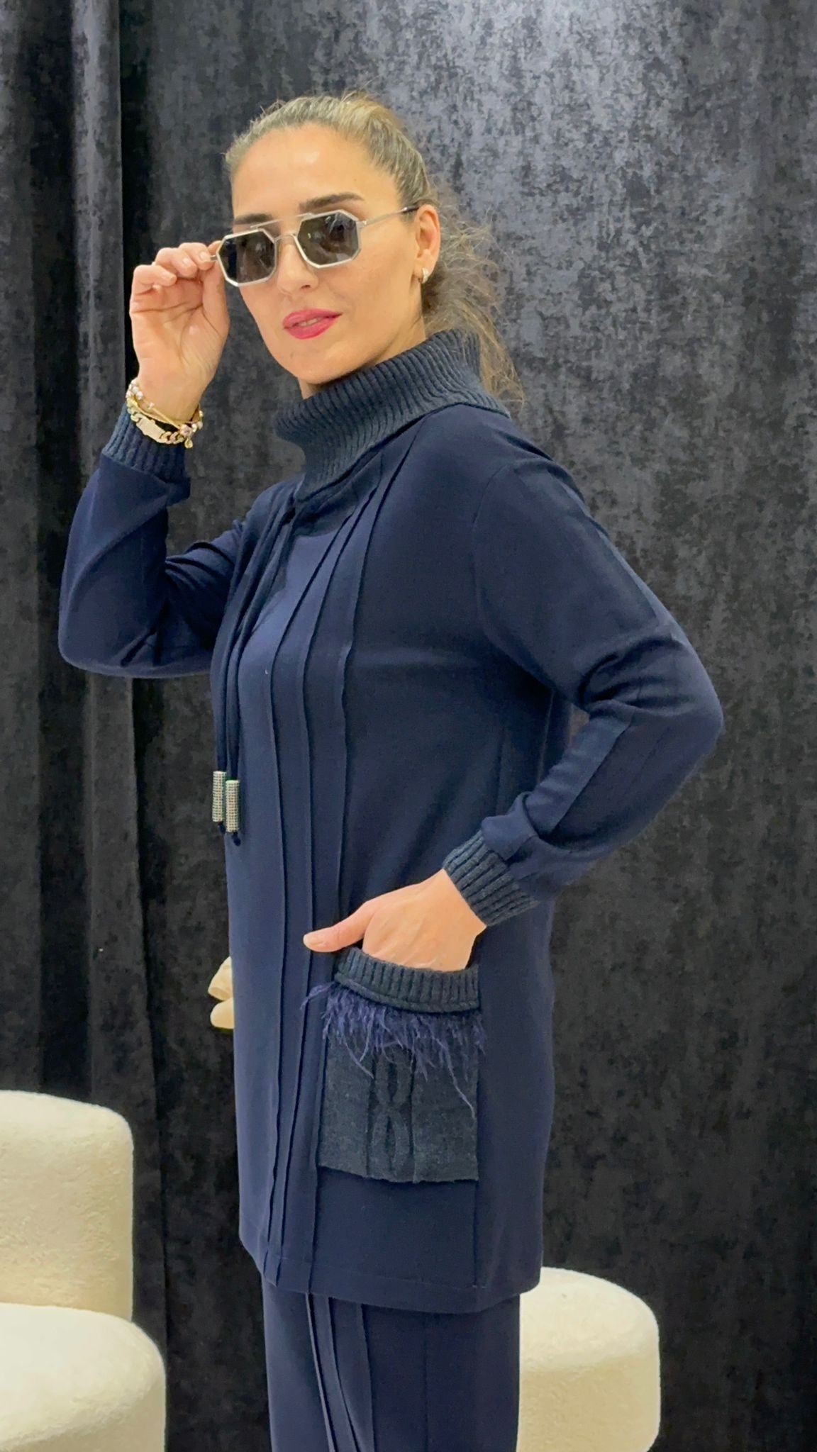 PUREVA MODAL TRİKO KOMBİNLİ TUNİK PANT İKİLİ TAKIM