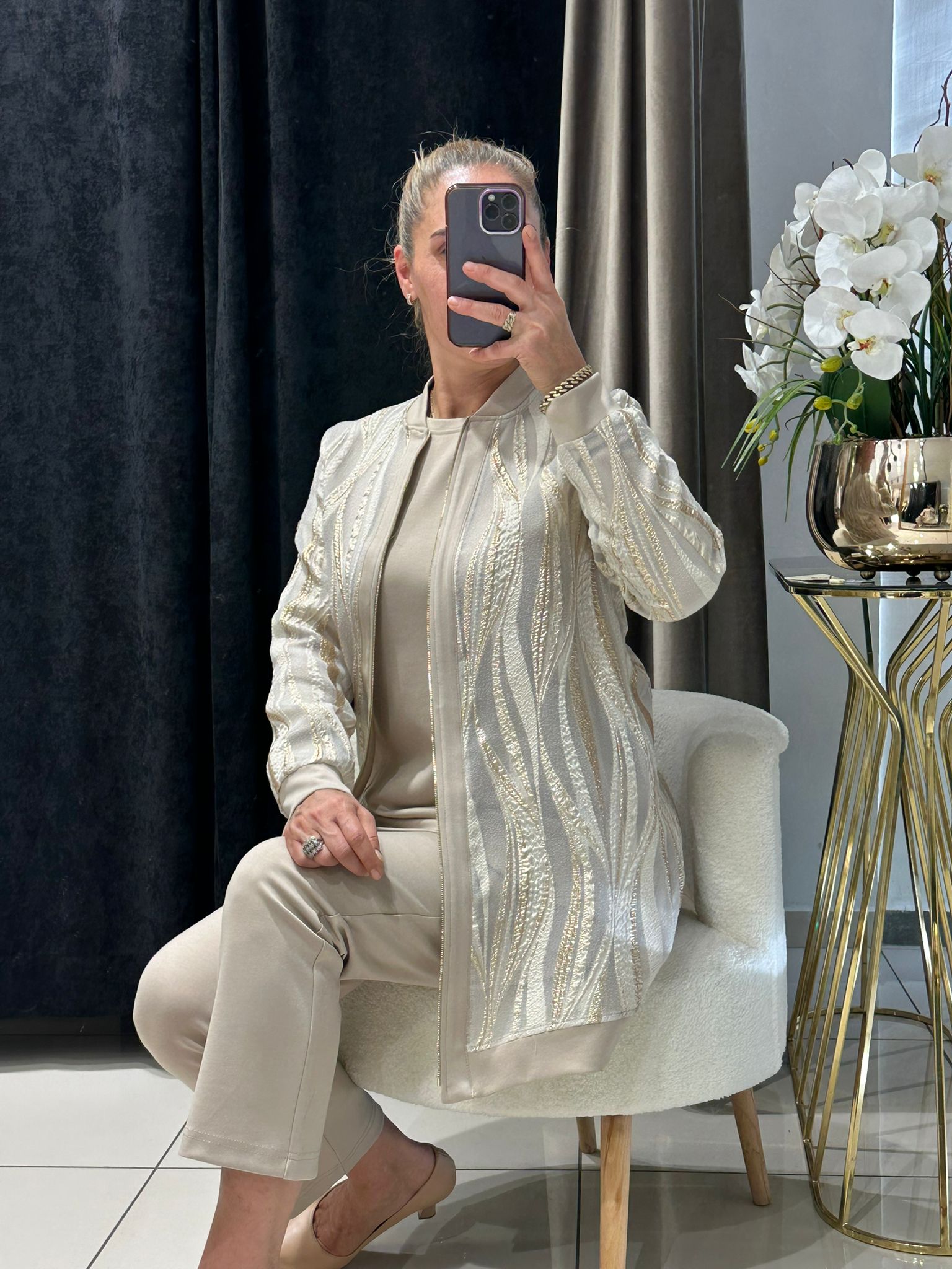 SİMLİ BROKAR CEKETLİ ÜÇLÜ TAKIM  