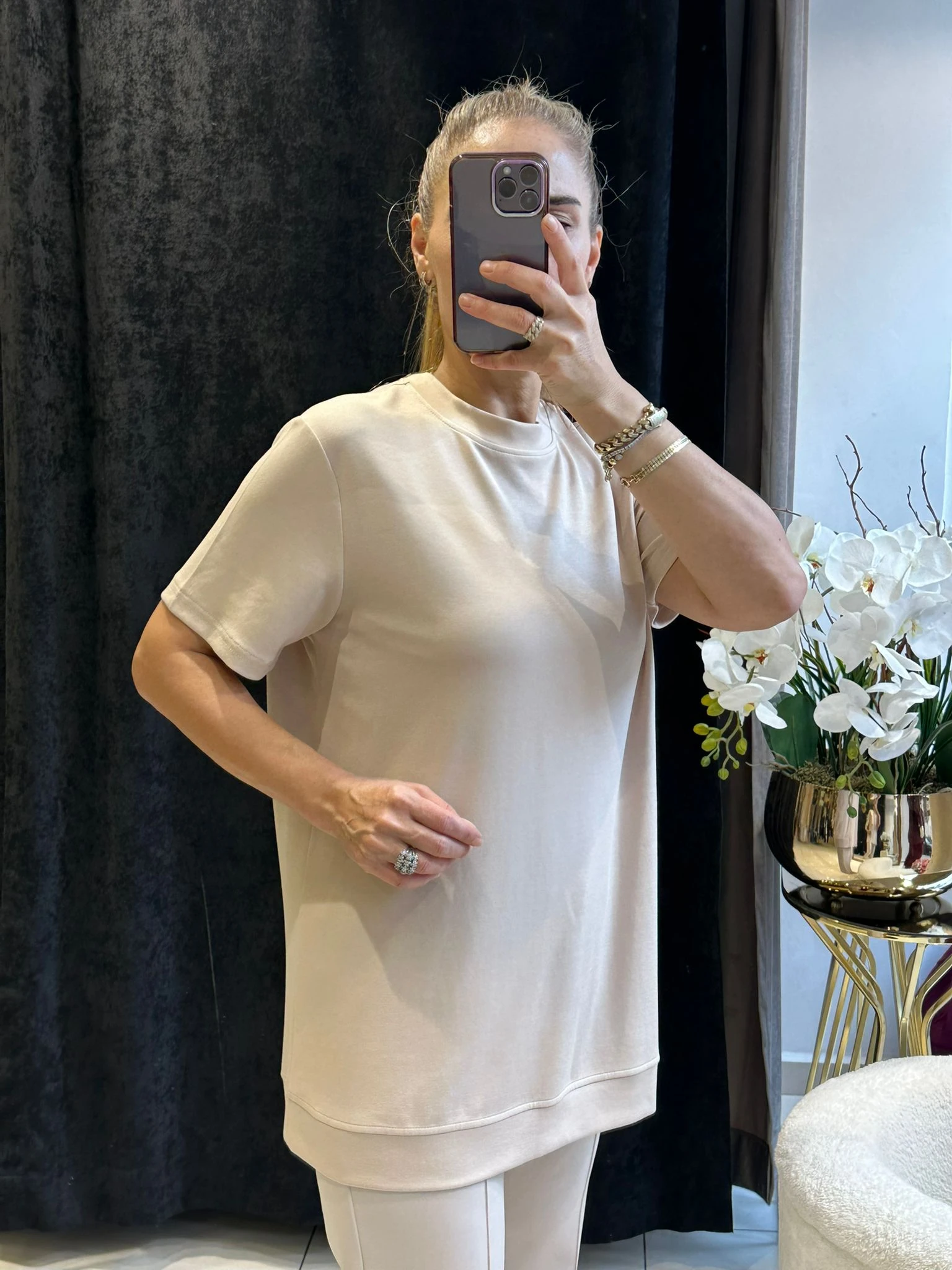 KISA KOL BEYZİK İKİ İPLİK PENYE TUNİK 