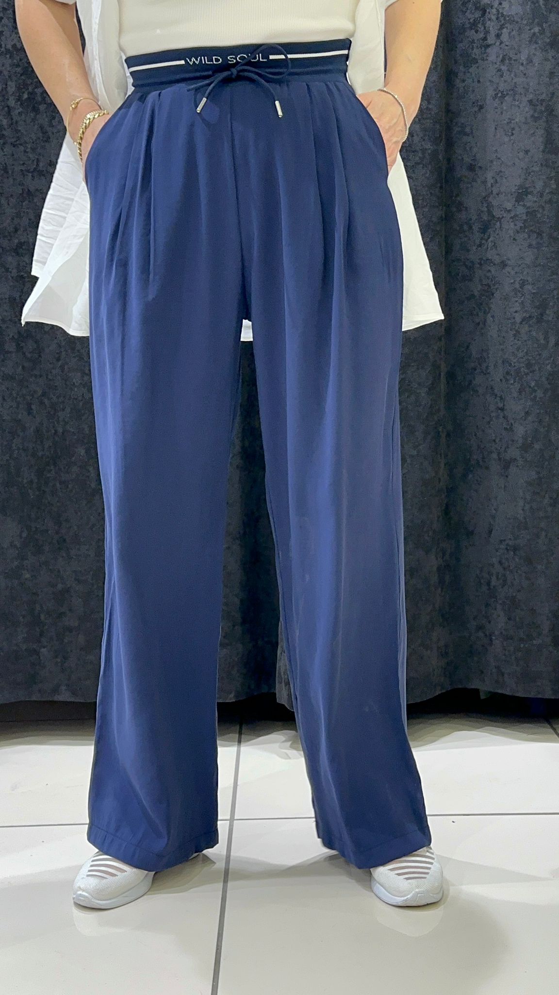 QUPRA TENSEL PALAZZO PANTOLON BELİ RİBANA DETAY - LACI