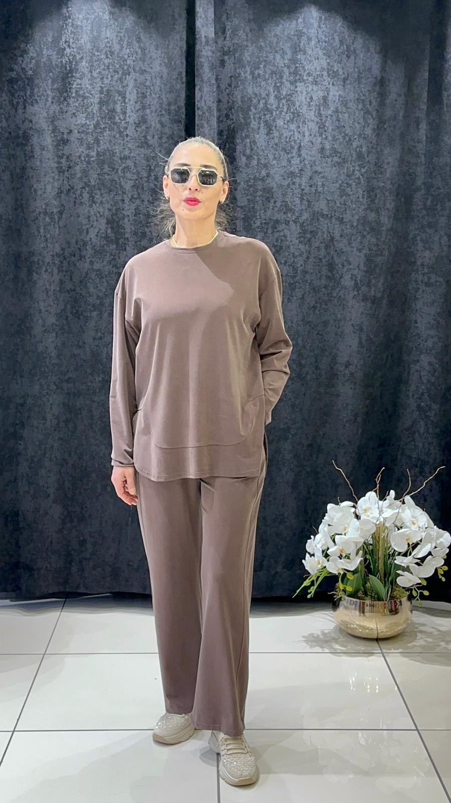 OYSHOO TAKIM PANTOLON BELİ LASTİKLİ VE CEPLİ 