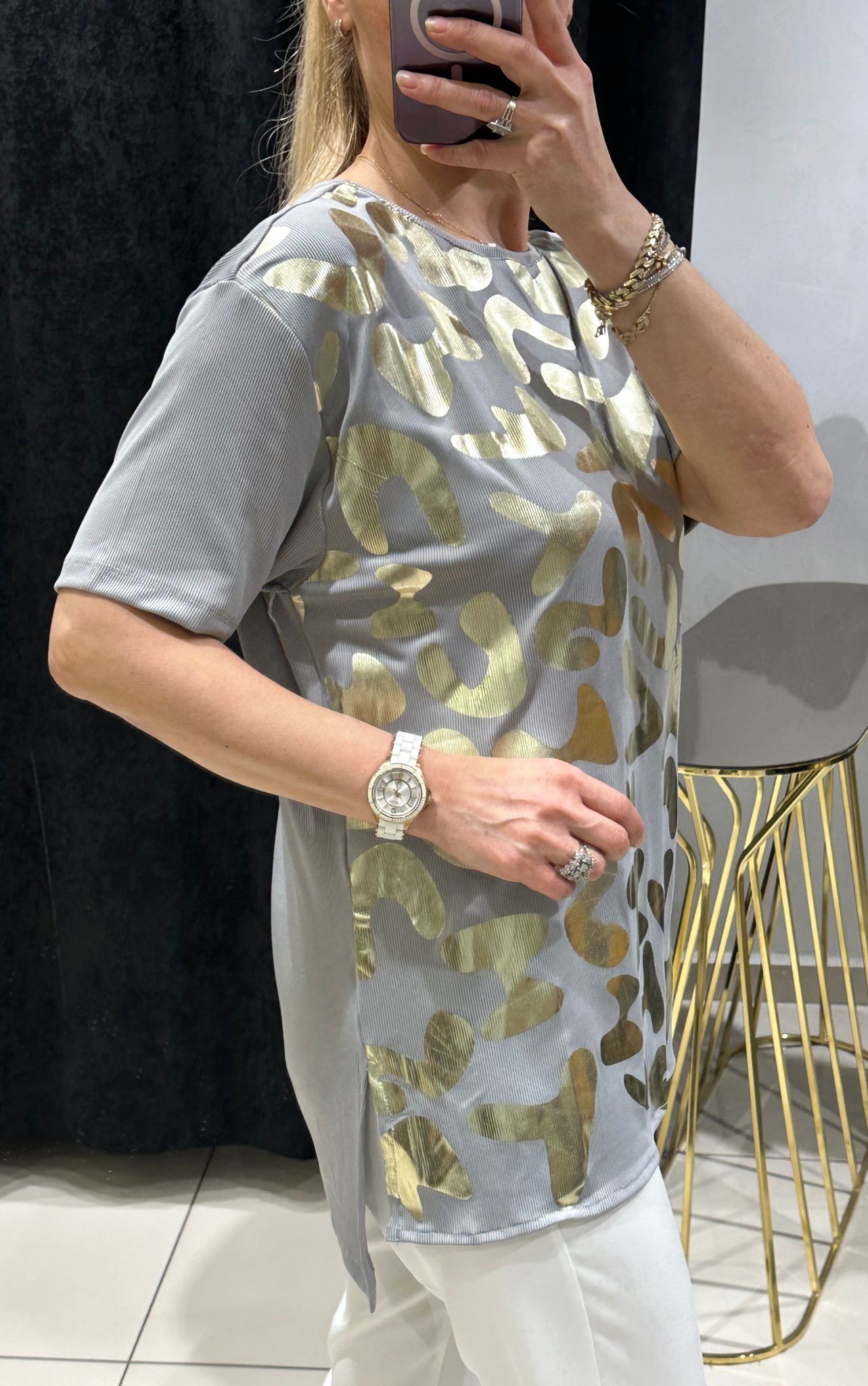QUEEN VARAK VASKI DETAYLI TUNİK