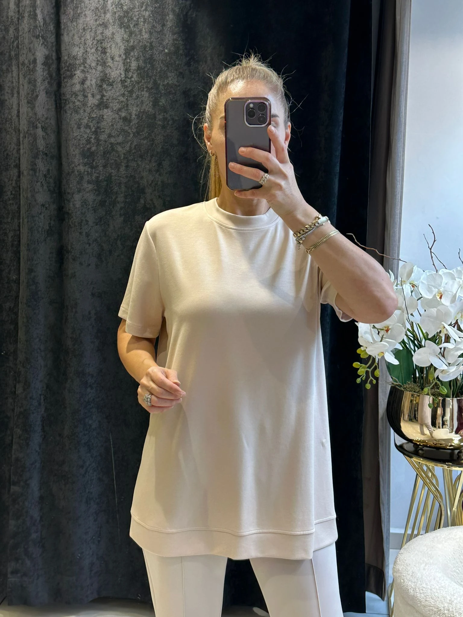 KISA KOL BEYZİK İKİ İPLİK PENYE TUNİK 