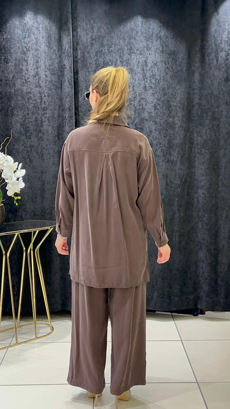 TENSEL QUPRA TAKIM BAMBIR KAPLI PANTOLONLU