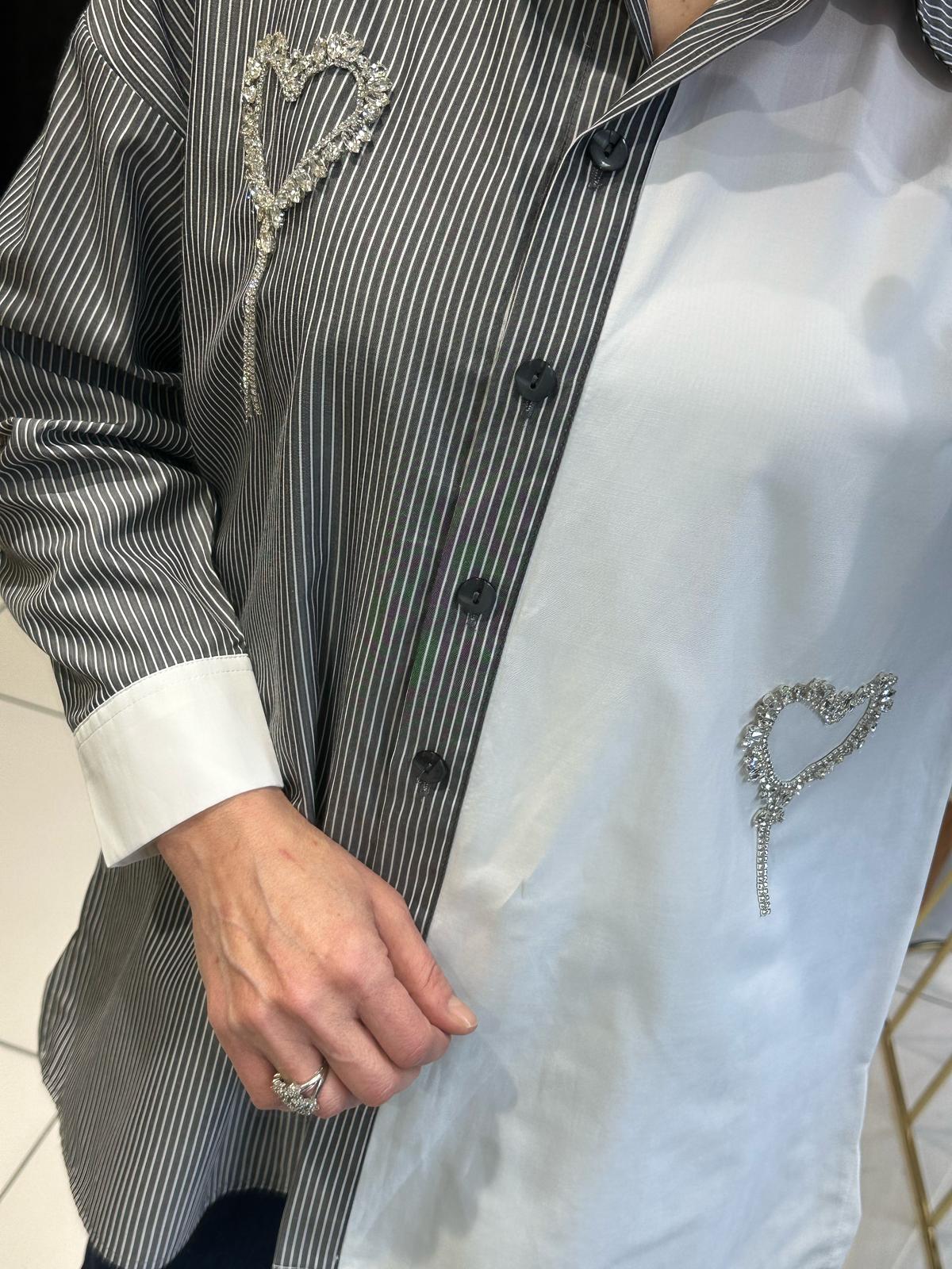 TAŞ KALP DETAYLI PAMUK KOTON TUNİK 