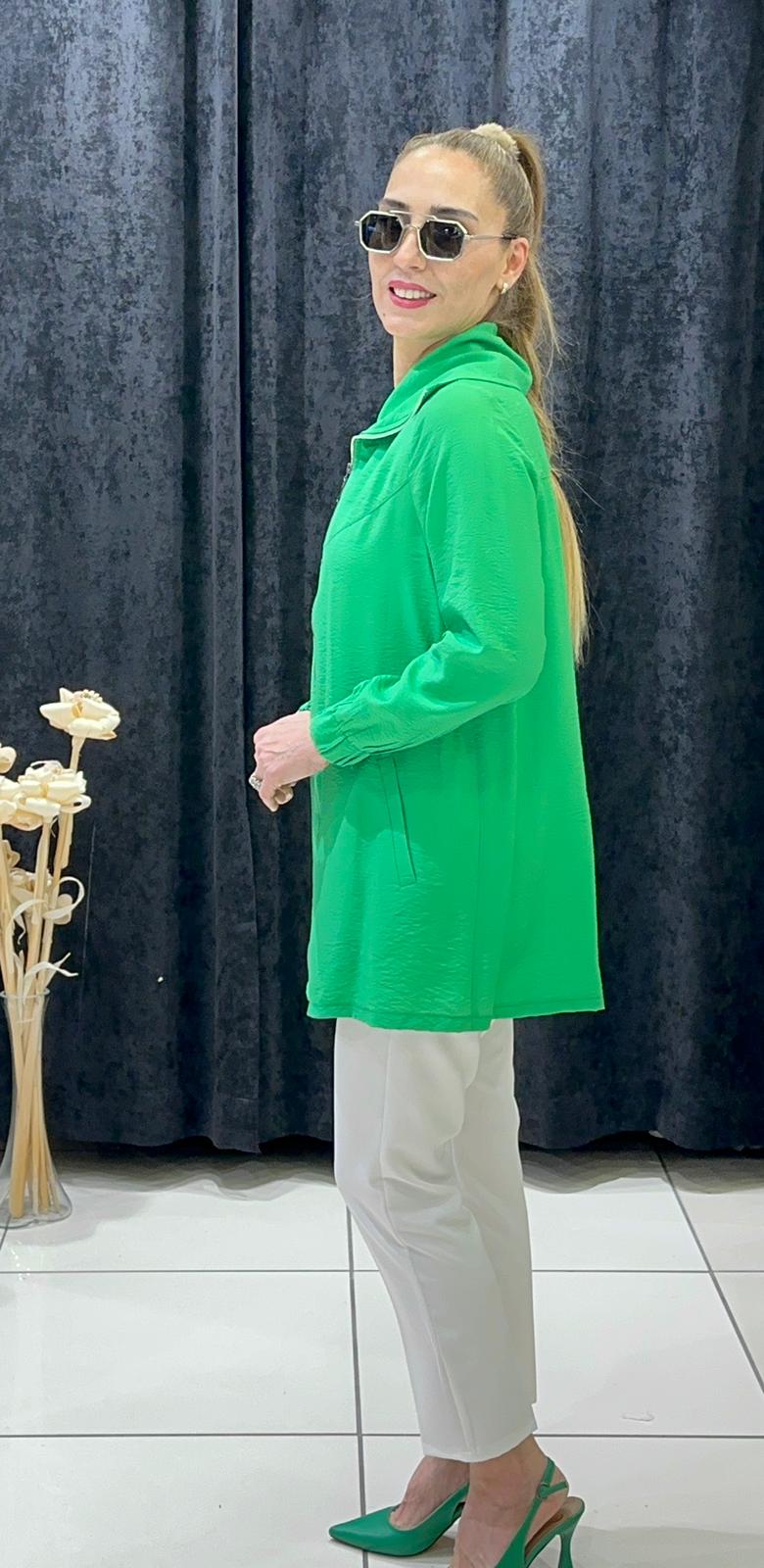 BAMBU TENSEL YAKA TAŞ DETAYLI KAP