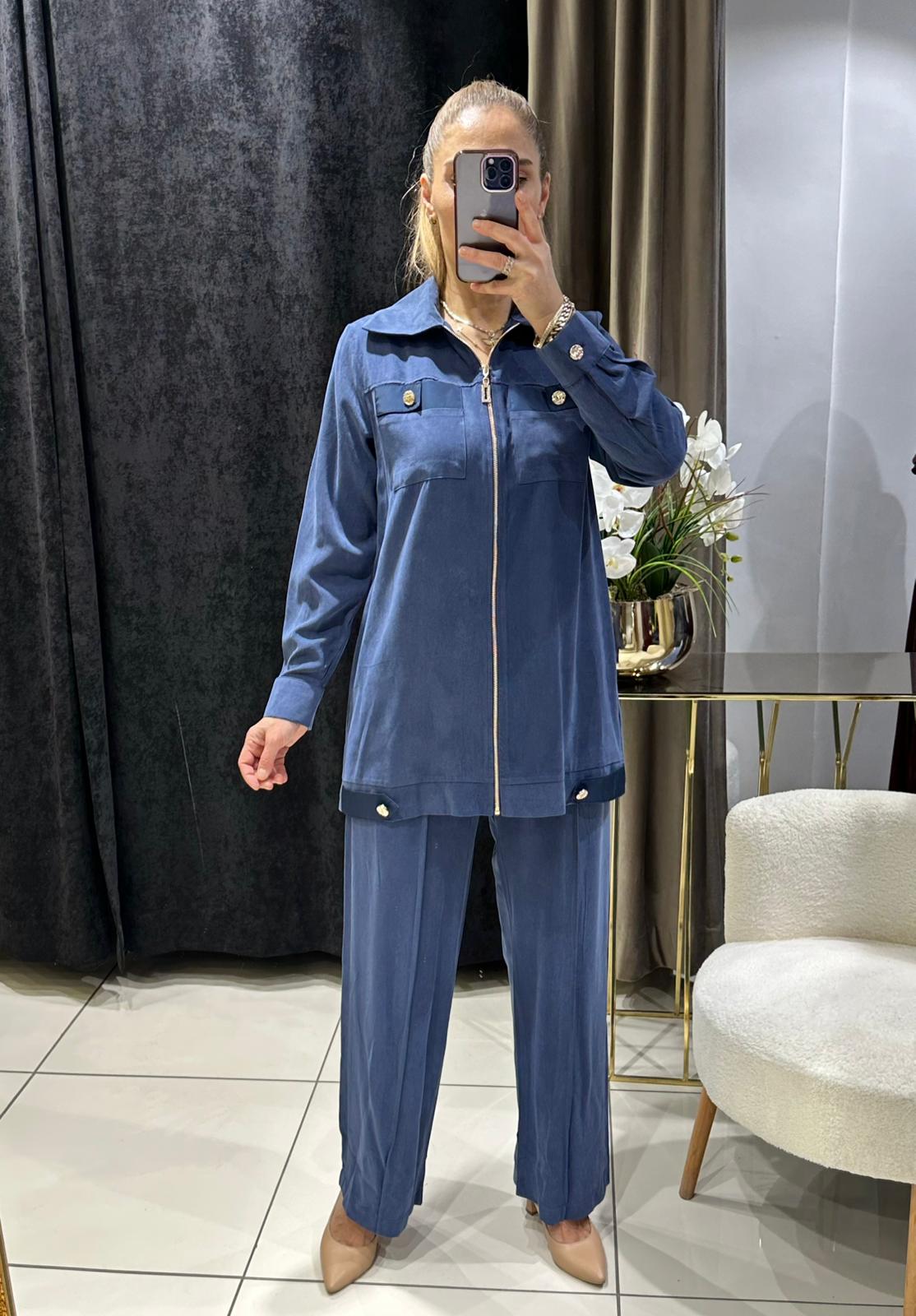 TENSEL KUPRA İKİLİ TAKIM  - İNDİGO