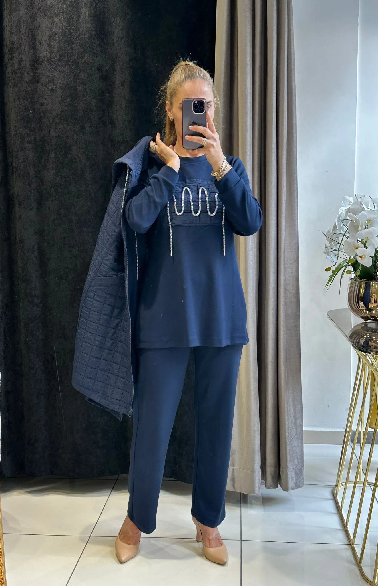 KAPİTONE YELEKLİ ÜÇLÜ TAKIM - LACI