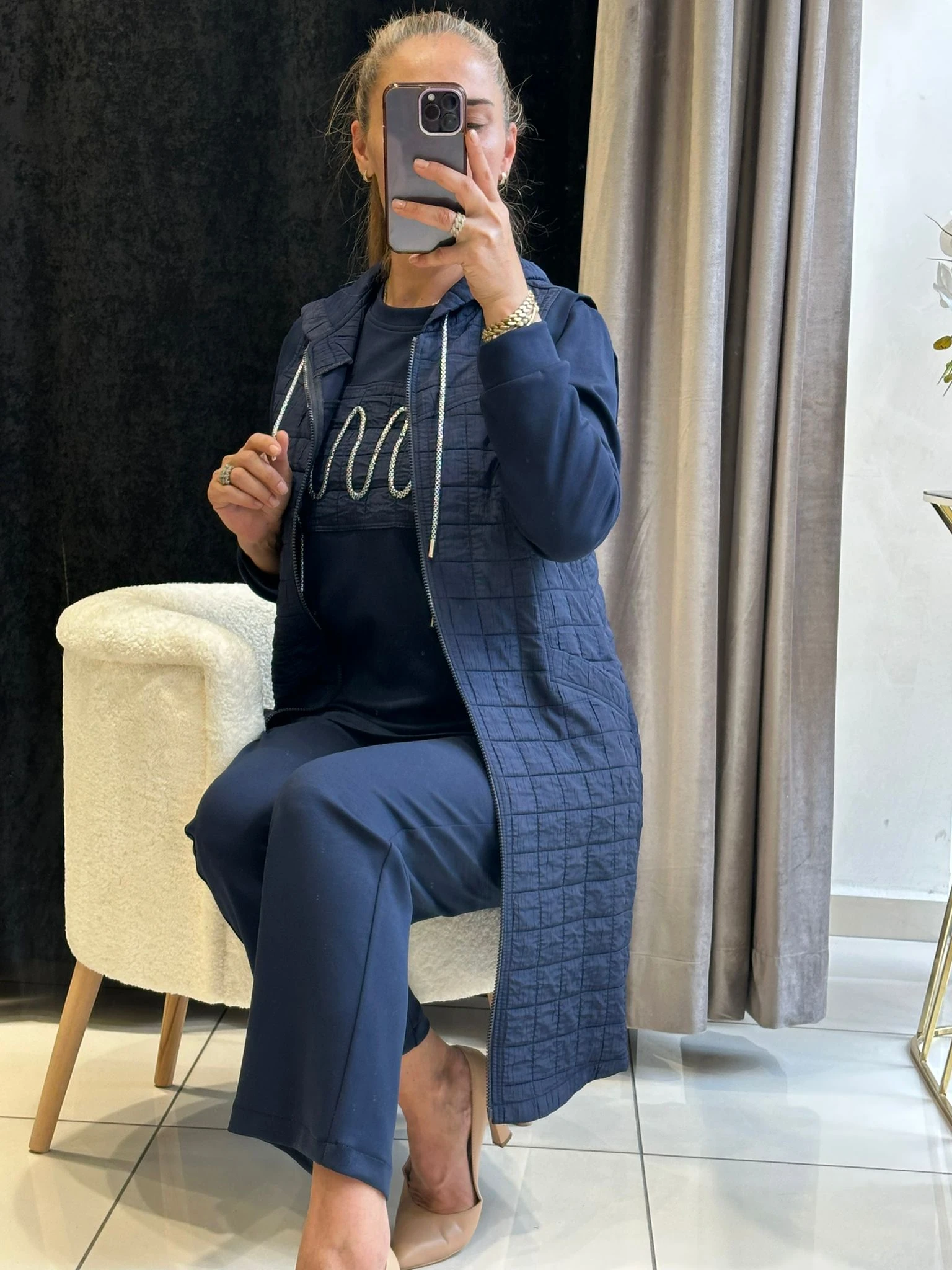 KAPİTONE YELEKLİ ÜÇLÜ TAKIM - LACI