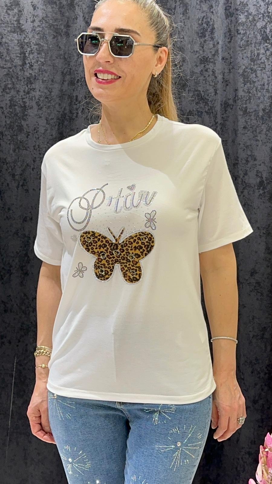 LEOPAR KELEBEKLİ PENYE TUNİK