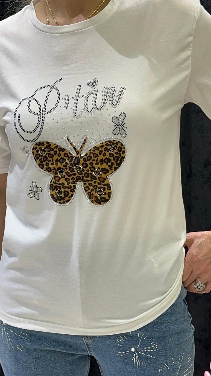 LEOPAR KELEBEKLİ PENYE TUNİK